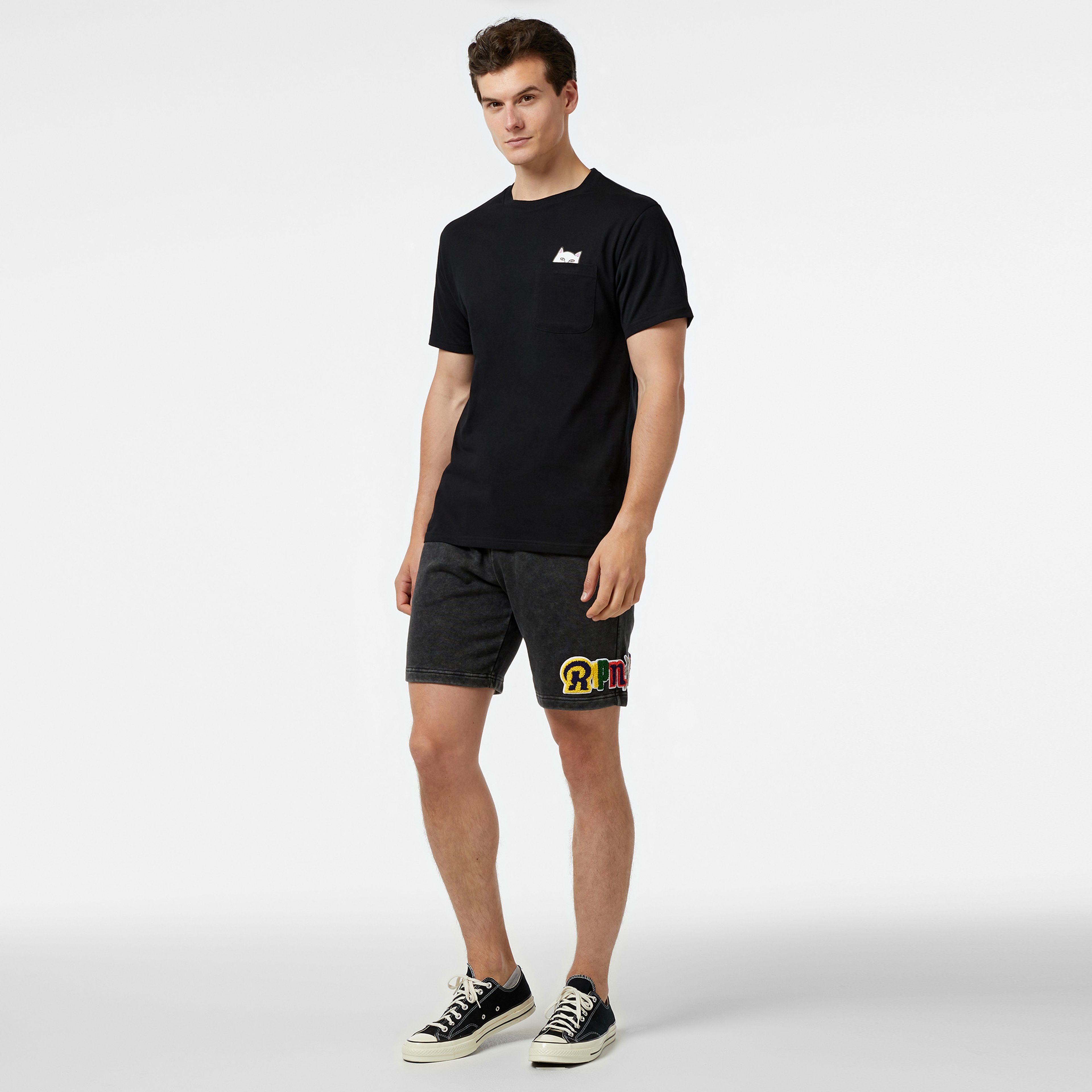 Ripndip Lord Nermal Pocket Erkek Siyah T-Shirt