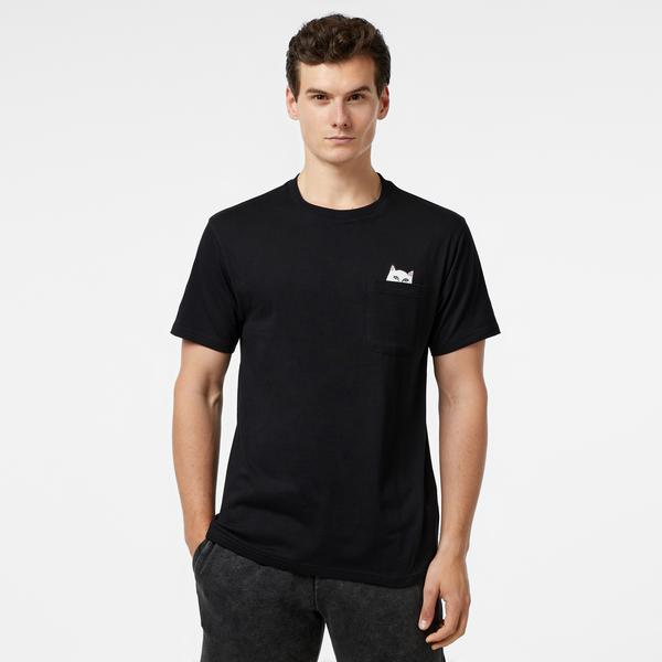 Ripndip Lord Nermal Pocket Erkek Siyah T-Shirt