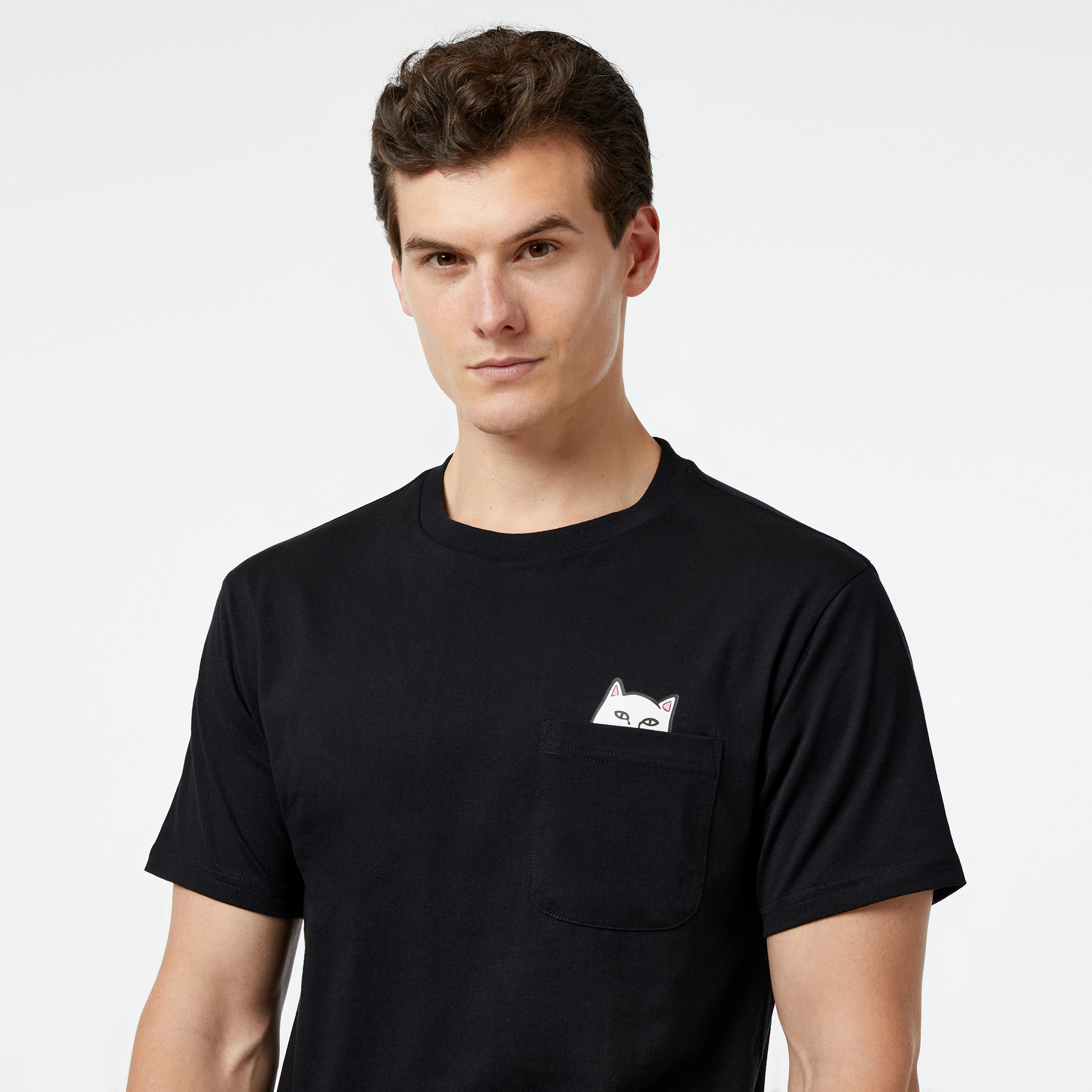 Ripndip Lord Nermal Pocket Erkek Siyah T-Shirt