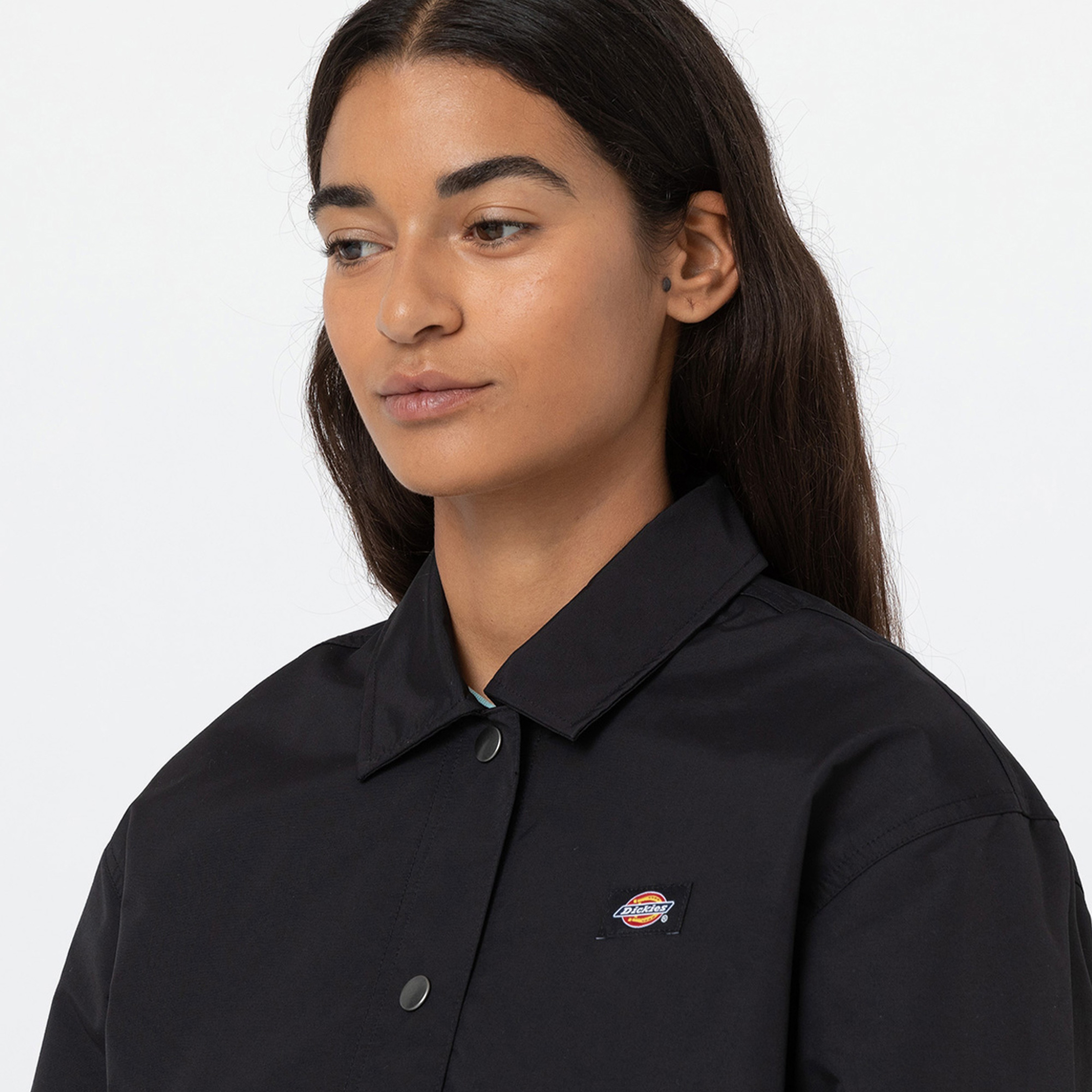 Dickies Oakport Cropped Coach Kadın Siyah Ceket