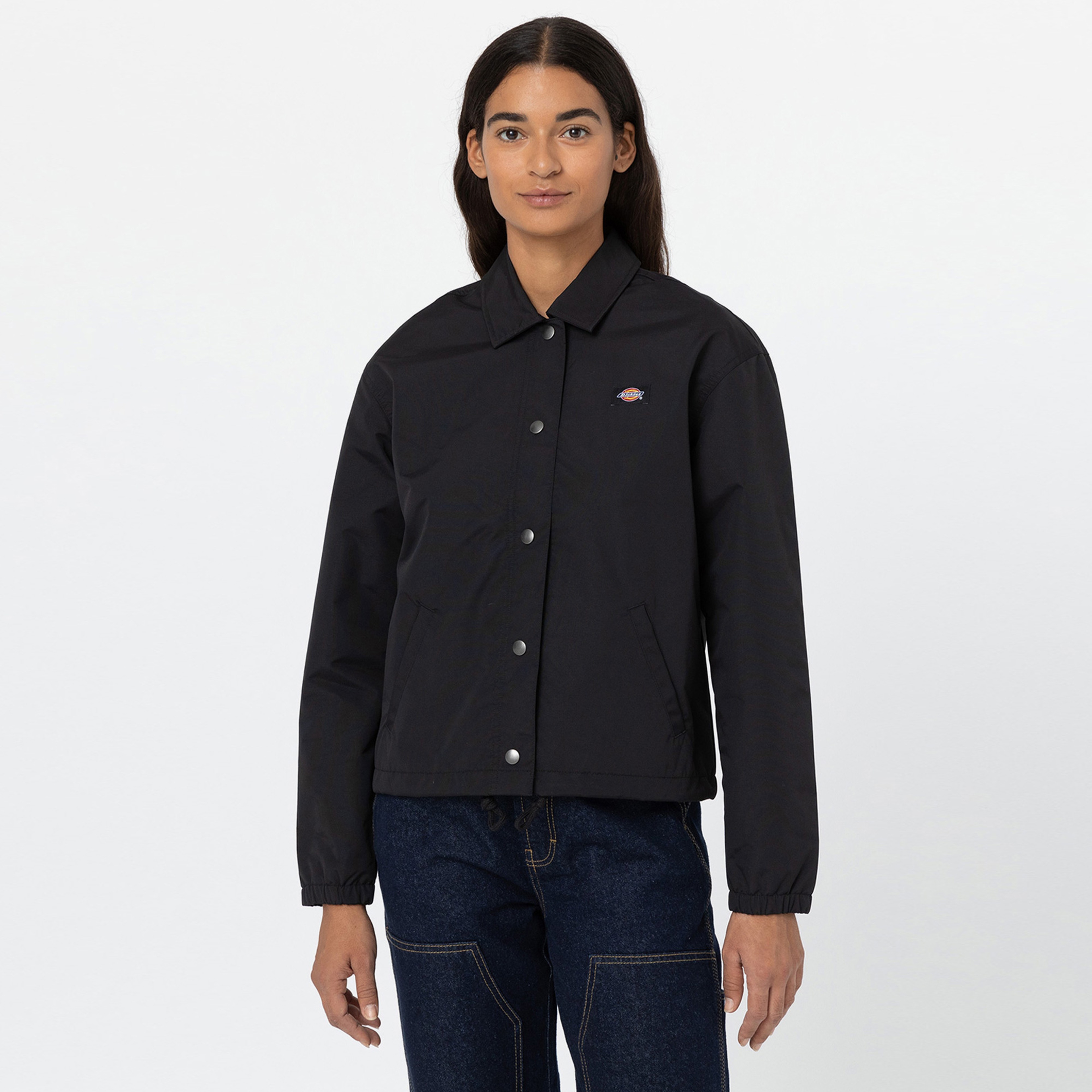 Dickies Oakport Cropped Coach Kadın Siyah Ceket