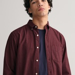 Gant Erkek Bordo Regular Fit Düğmeli Yaka Gömlek