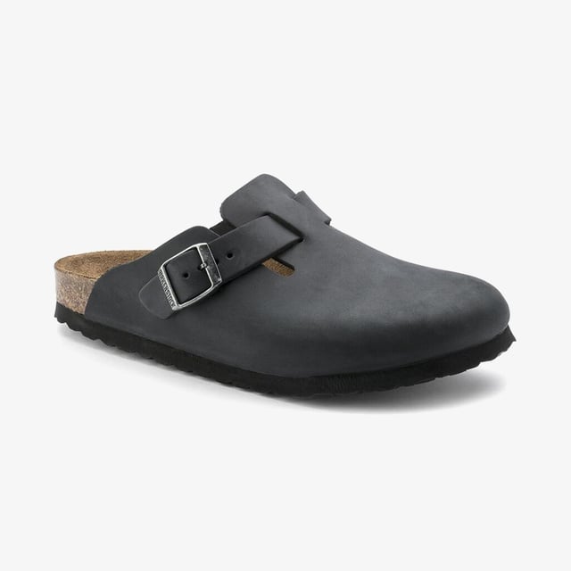 Birkenstock Siyah Birkenstock Boston Leoi Unisex Terlik