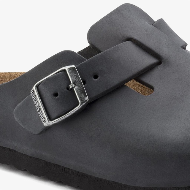 Birkenstock Siyah Birkenstock Boston Leoi Unisex Terlik