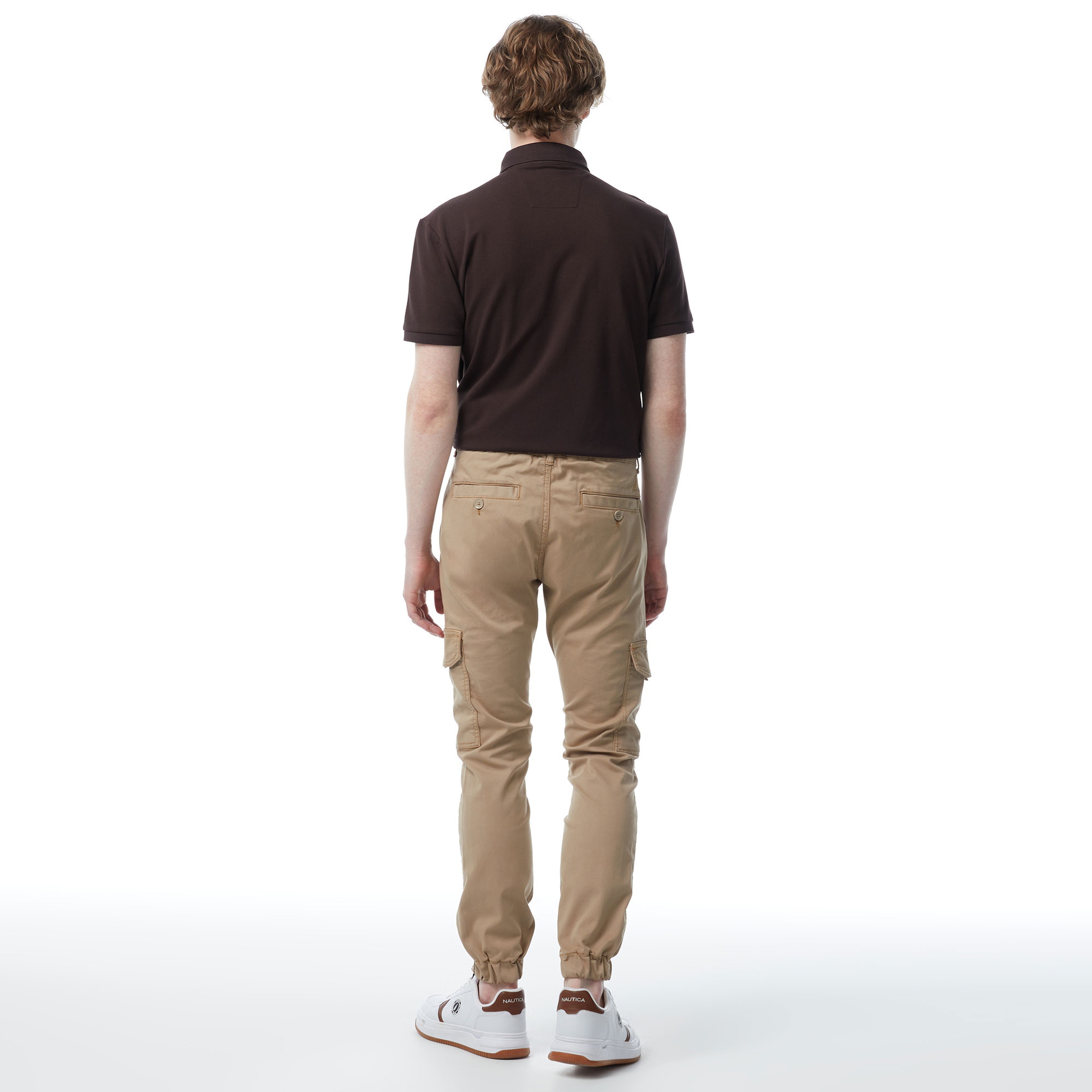Nautica Erkek Bej Jogger Fit Kargo Cepli Pantolon
