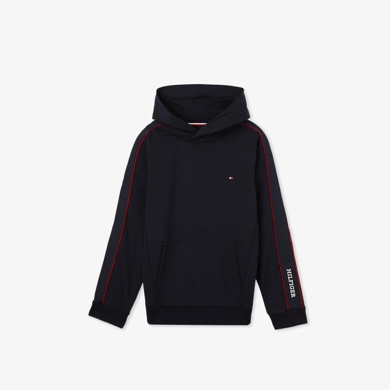 Tommy Hilfiger Tape Regular Çocuk Lacivert Sweatshirt