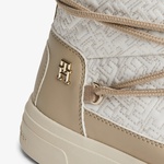 Tommy Hilfiger Lace-Up Monogram Kadın Bej Bot