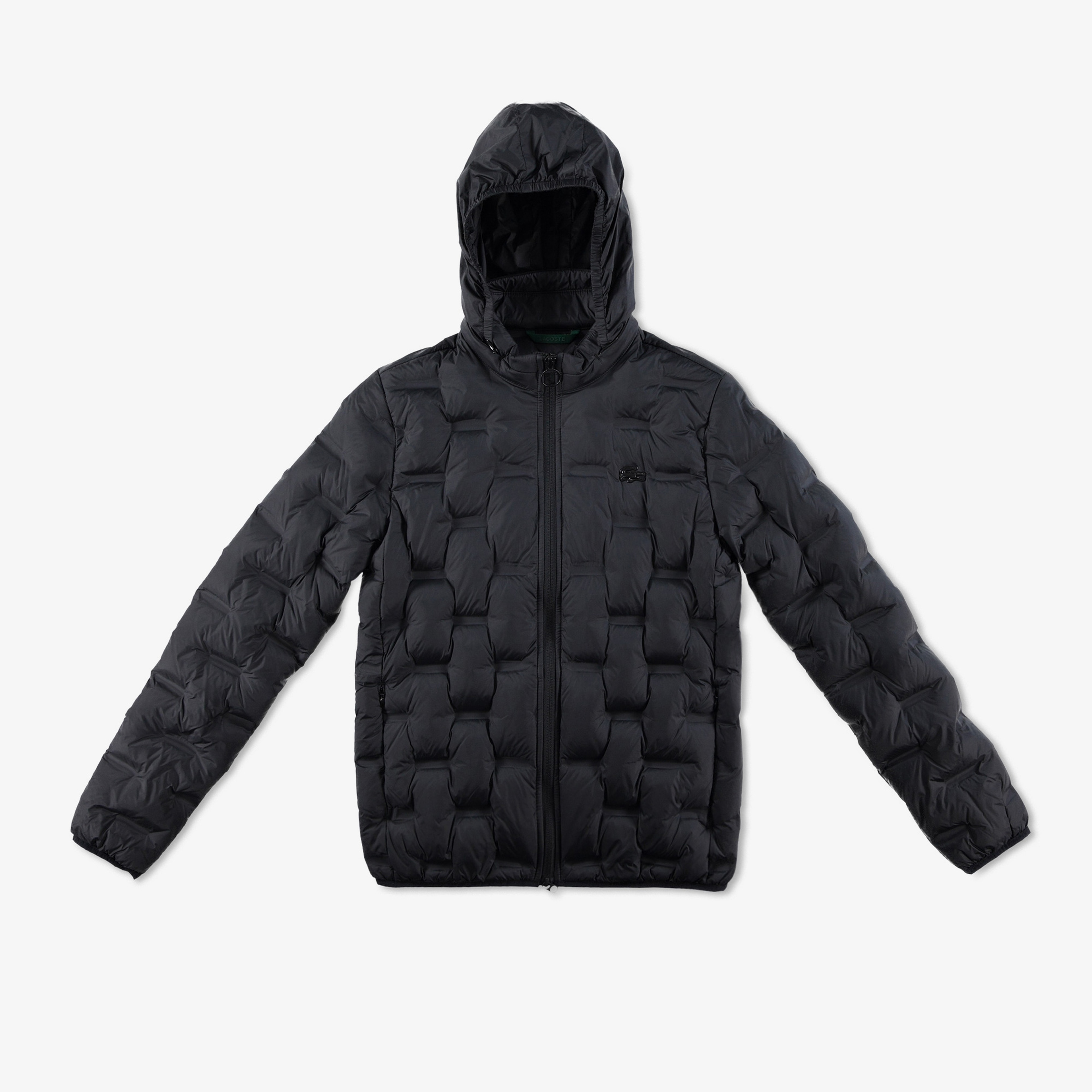 Kadın Regular Fit Kapüşonlu Kapitone Siyah Mont