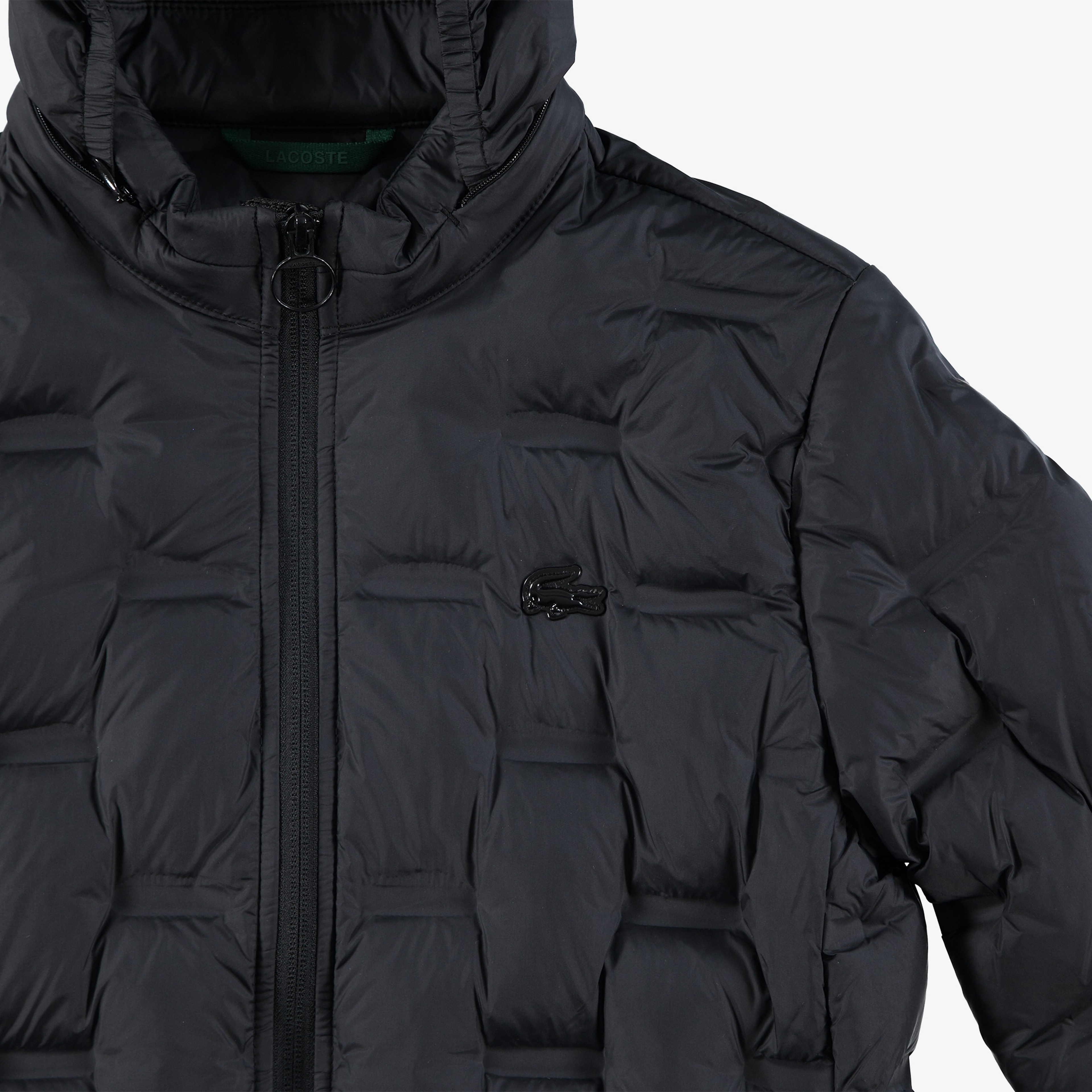 Kadın Regular Fit Kapüşonlu Kapitone Siyah Mont