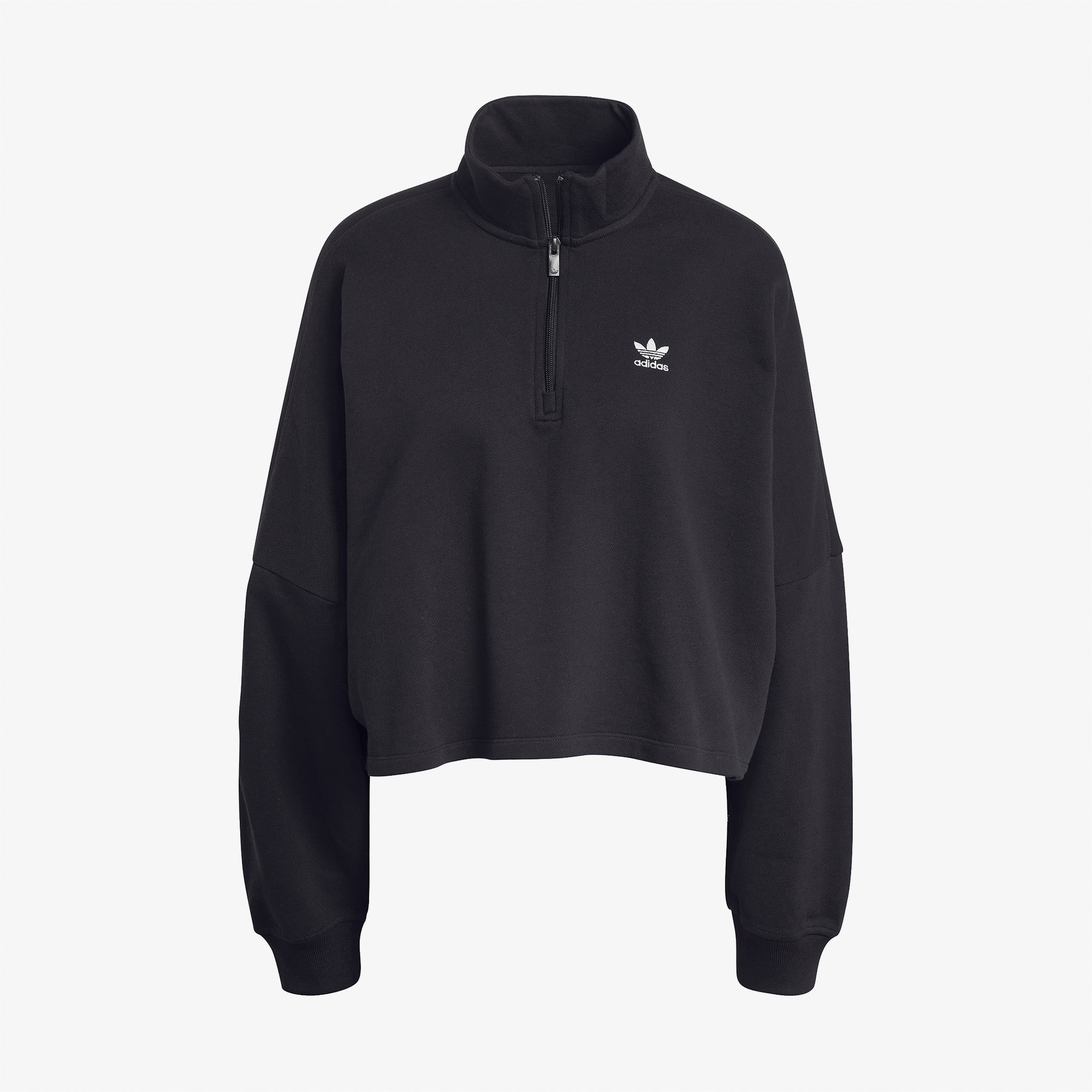 adidas Essentials Fleece 1/2 Zip Kadın Siyah Sweatshirt