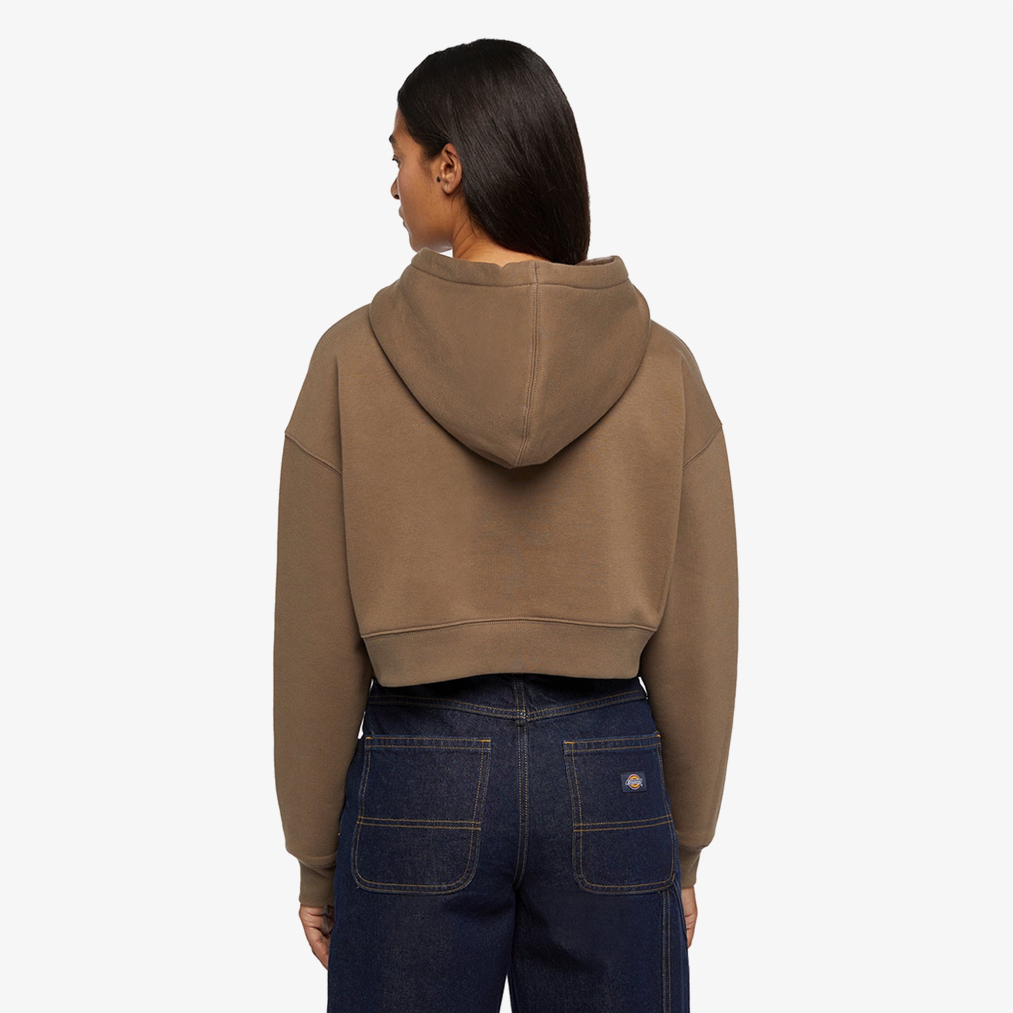Dickies Oakport Cropped Kadın Kahverengi Hoodie