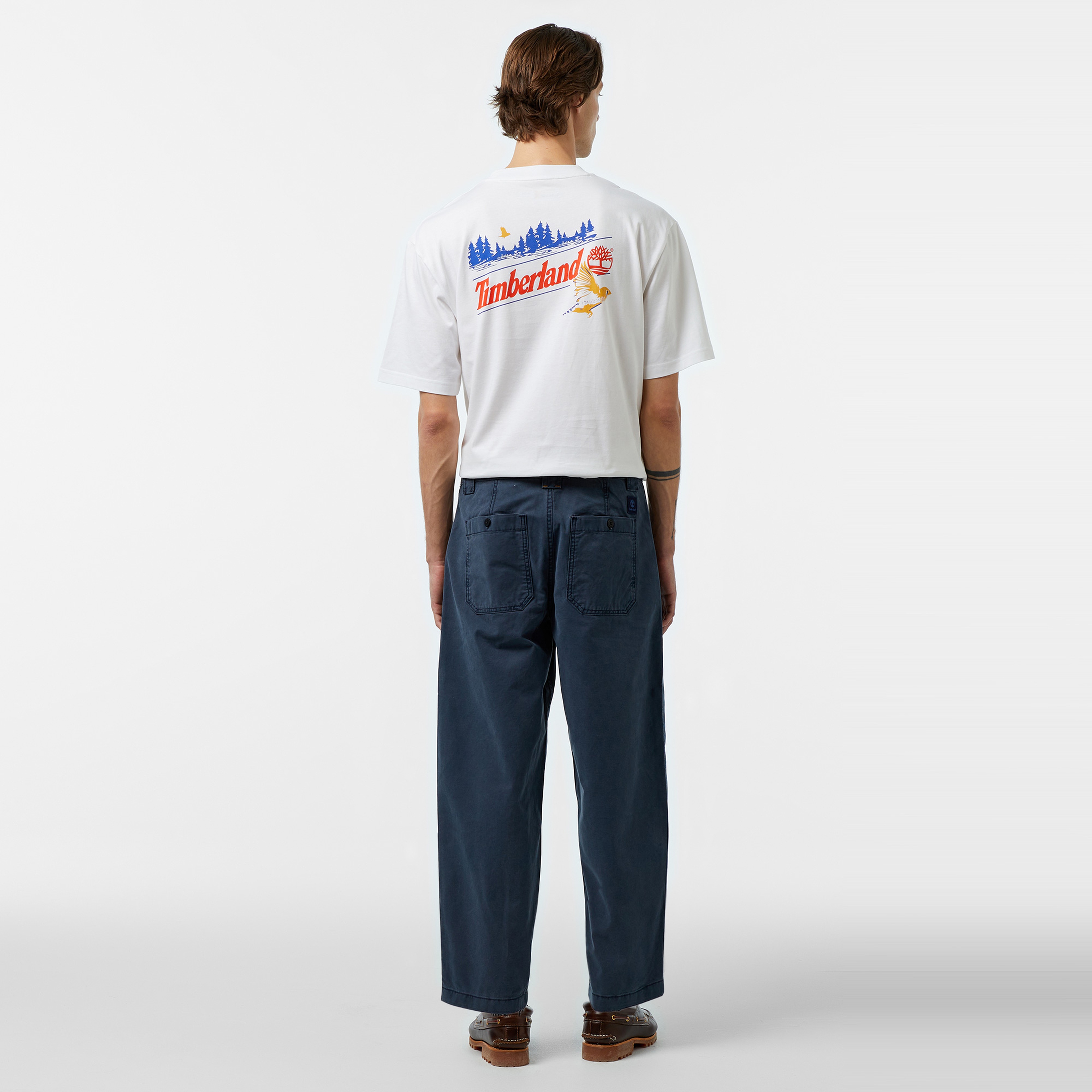 Timberland Goffstown Garment Dye Oxford Fatigue Pan Erkek Lacivert Pantolon