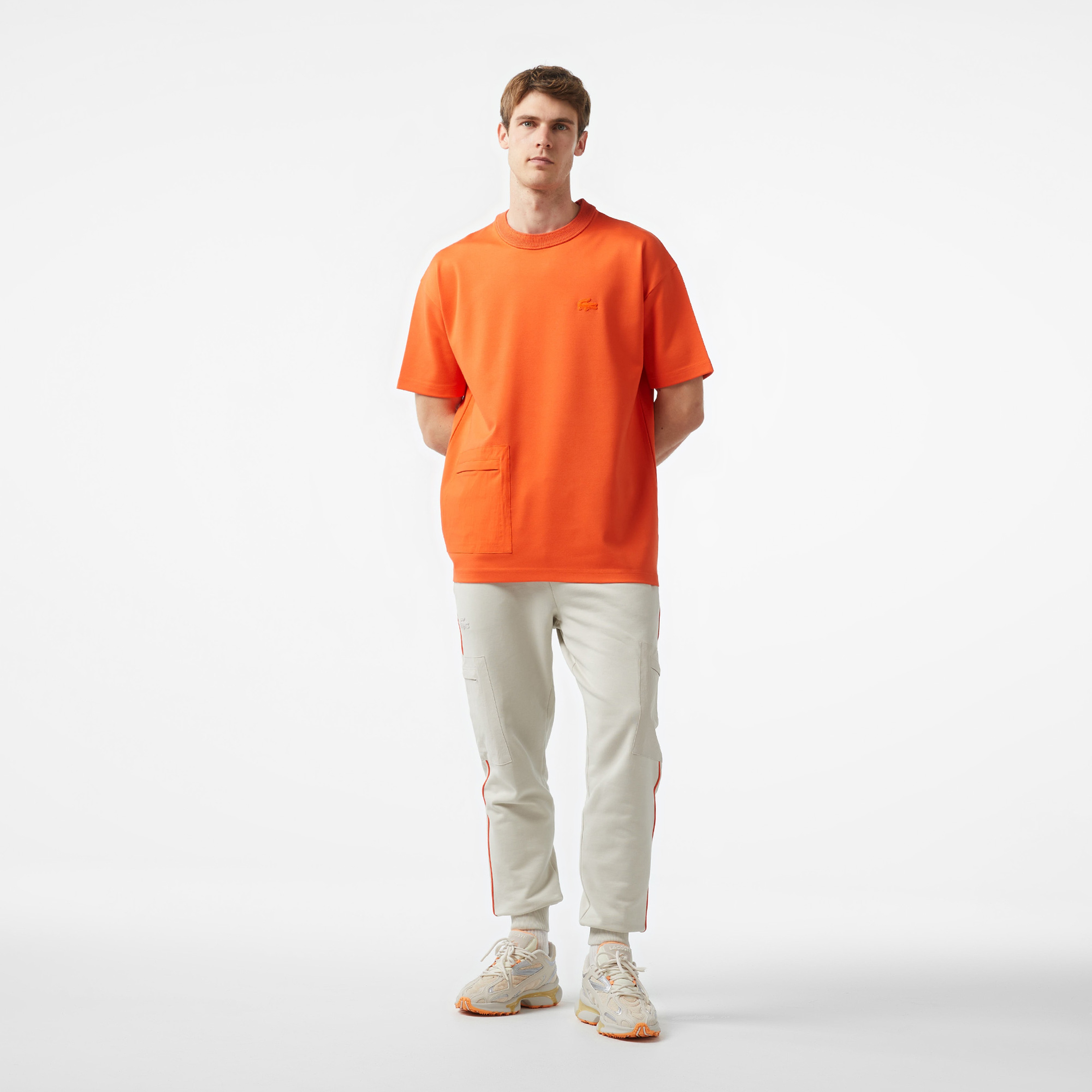 Lacoste x House of SuperStep Erkek Kırmızı T-Shirt