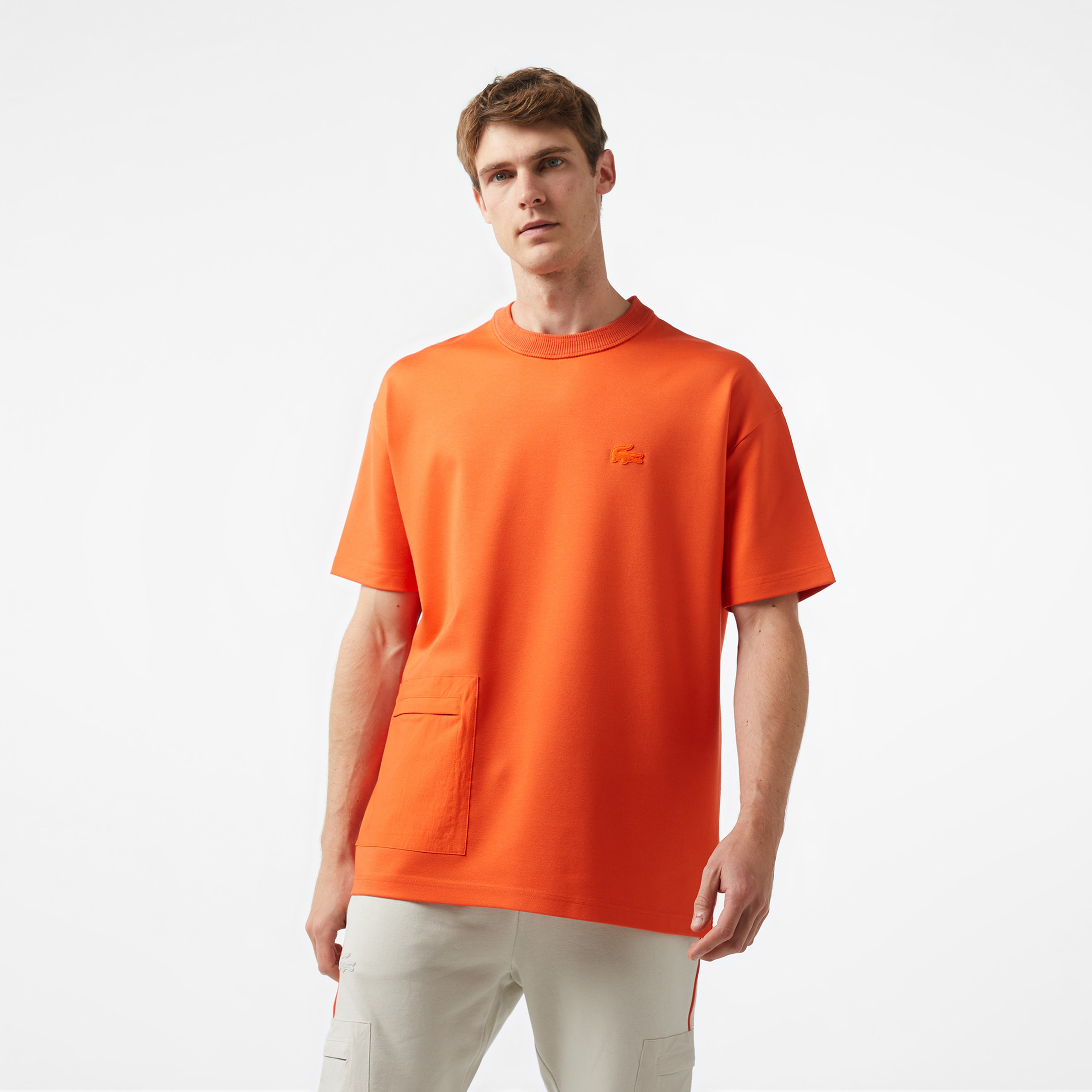 Lacoste x House of SuperStep Erkek Kırmızı T-Shirt