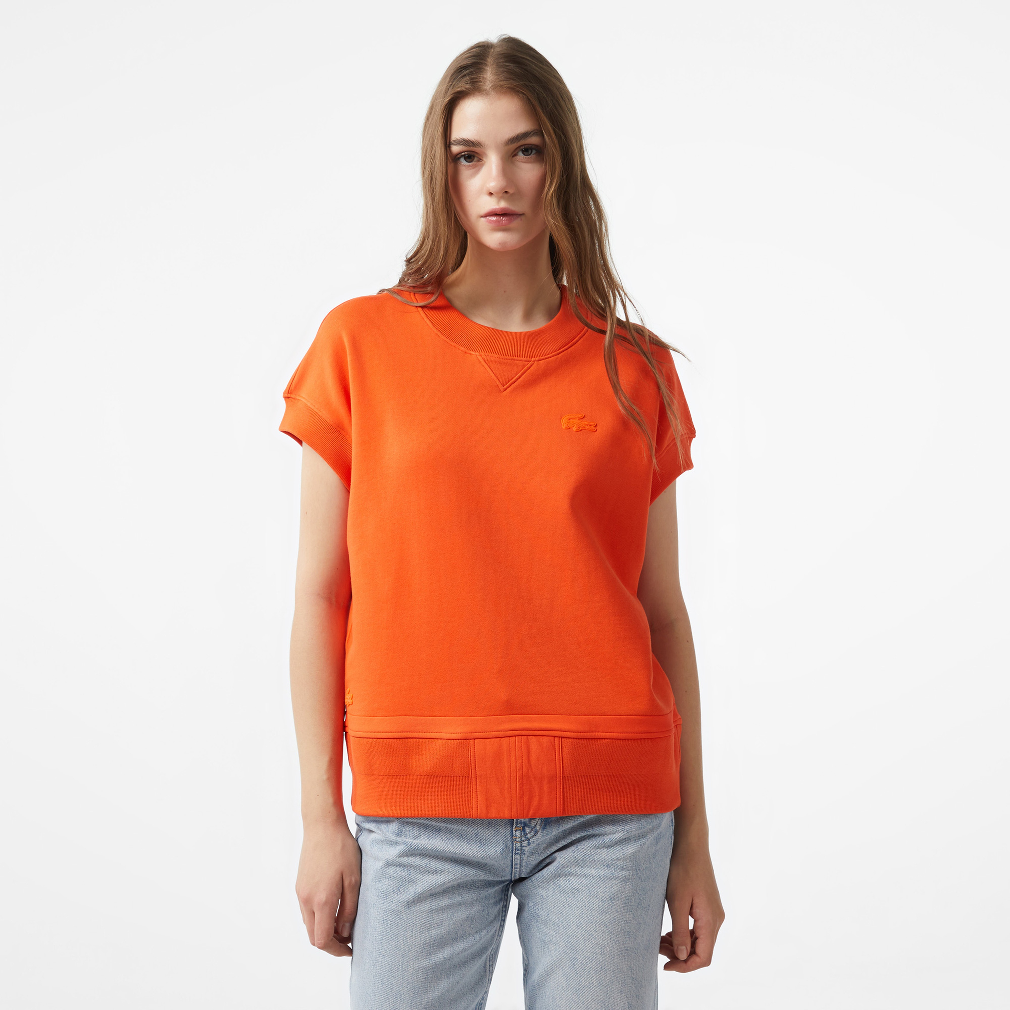 Lacoste x House of SuperStep Kadın Kırmızı T-Shirt