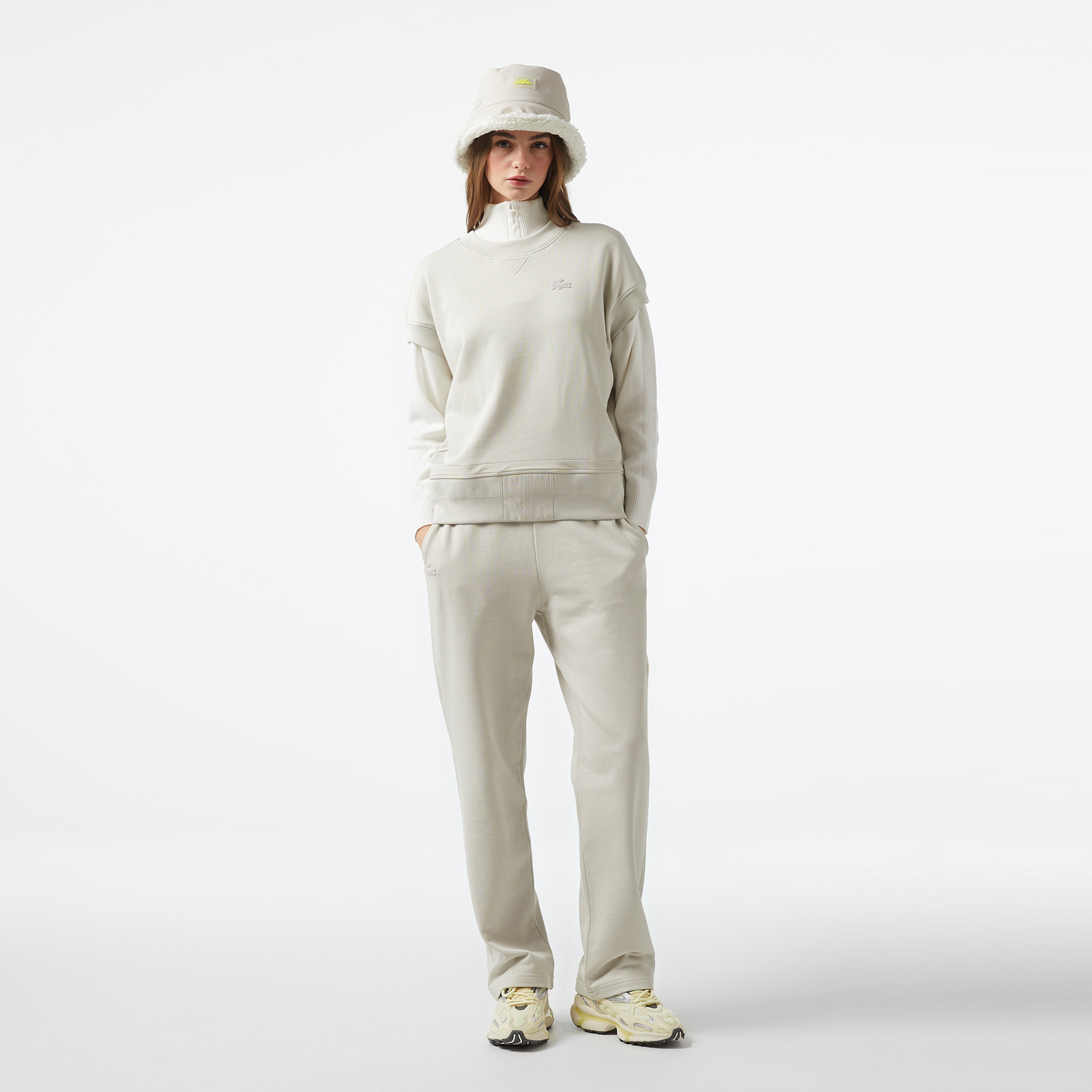 Lacoste x House of SuperStep Kadın Gri Eşofman Altı