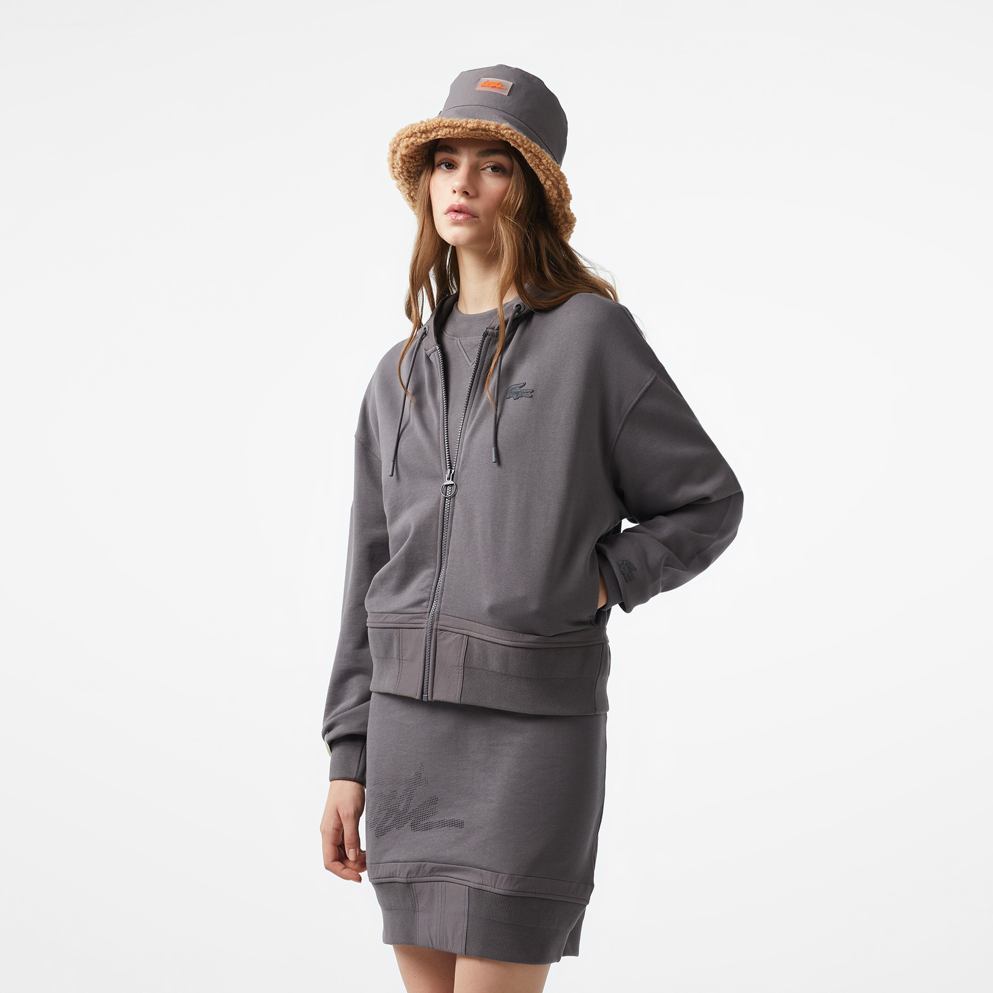 Lacoste x House of SuperStep Kadın Siyah Hoodie