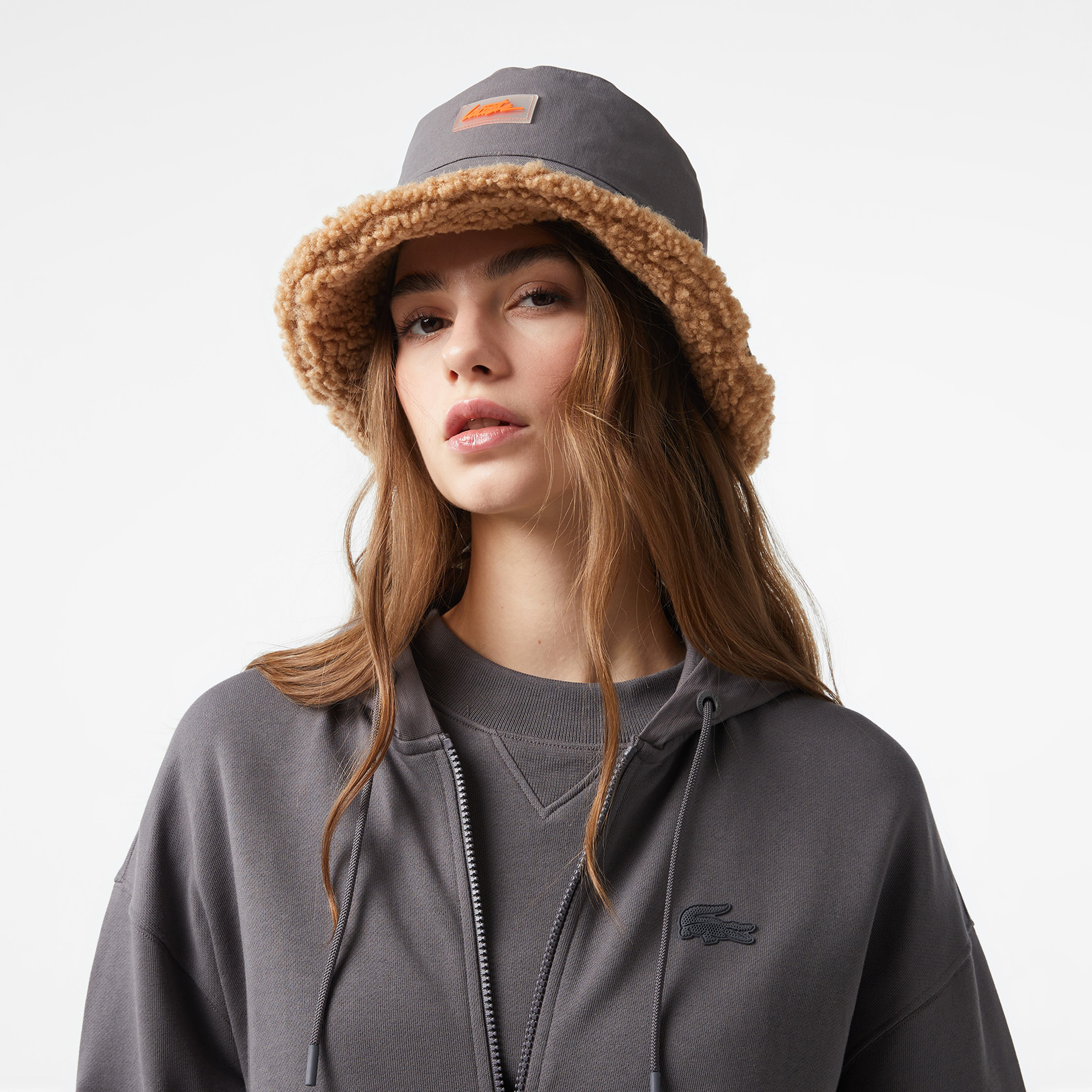 Lacoste x House of SuperStep Kadın Siyah Hoodie