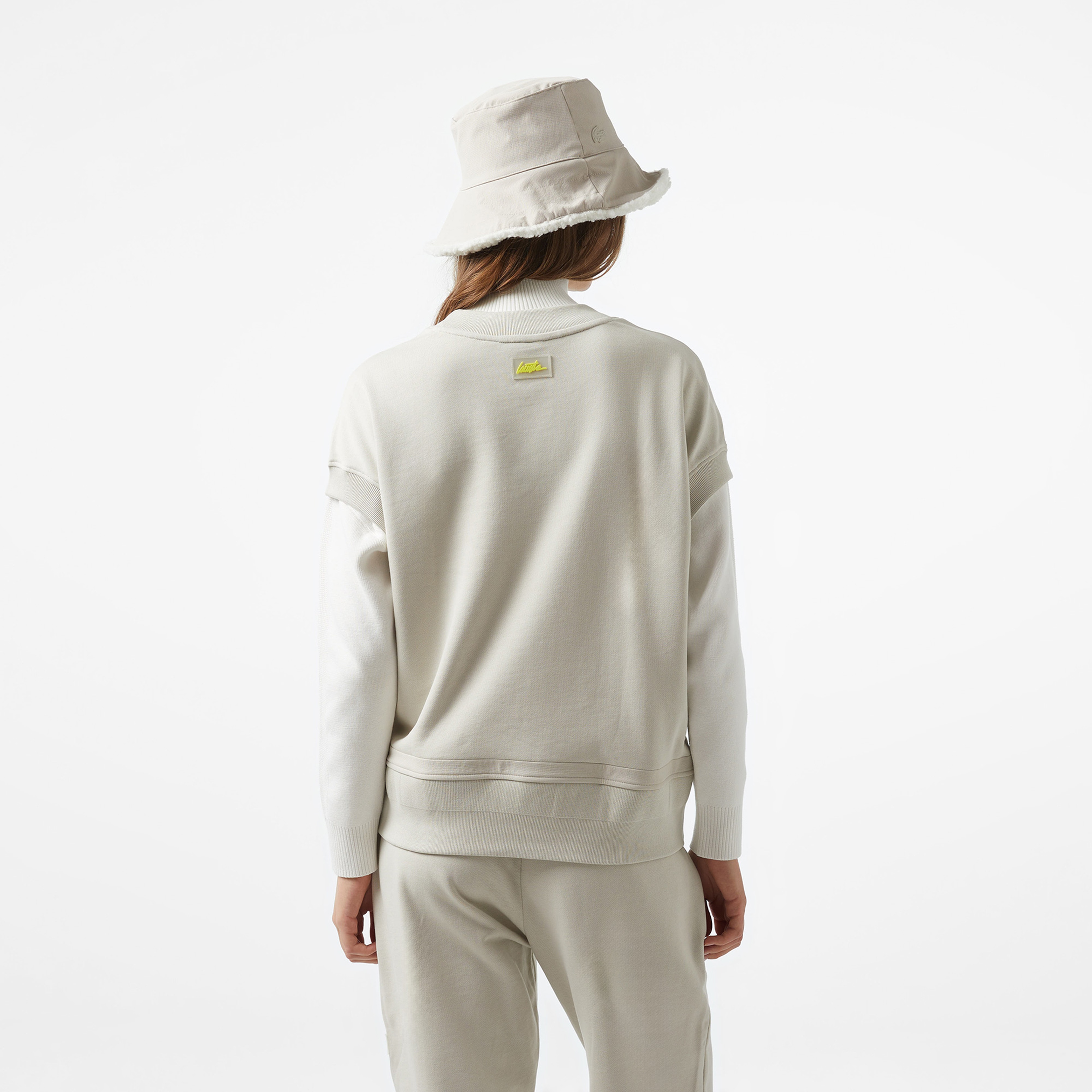 Lacoste x House of SuperStep Kadın Gri T-Shirt