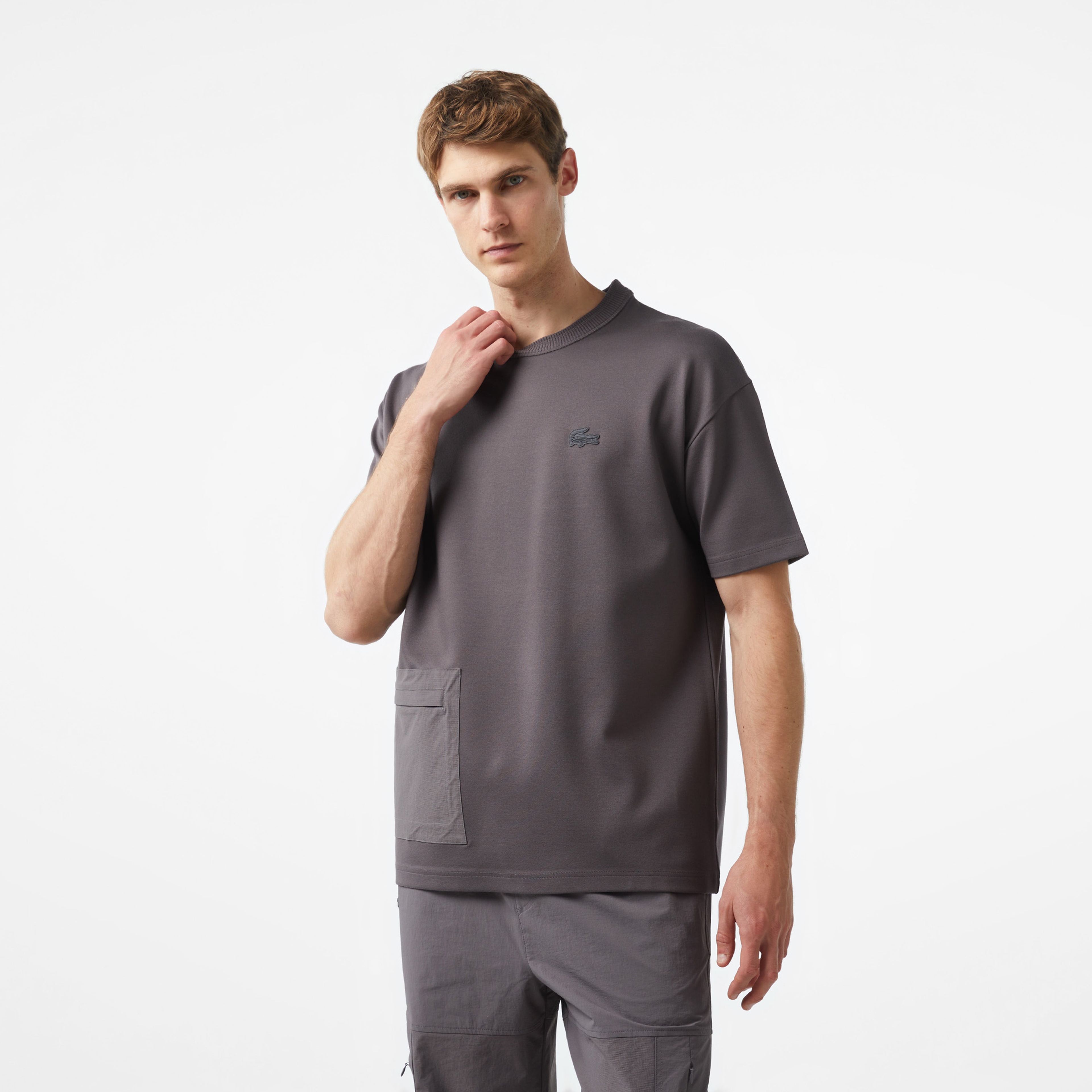 Lacoste x House of SuperStep Erkek Siyah T-Shirt