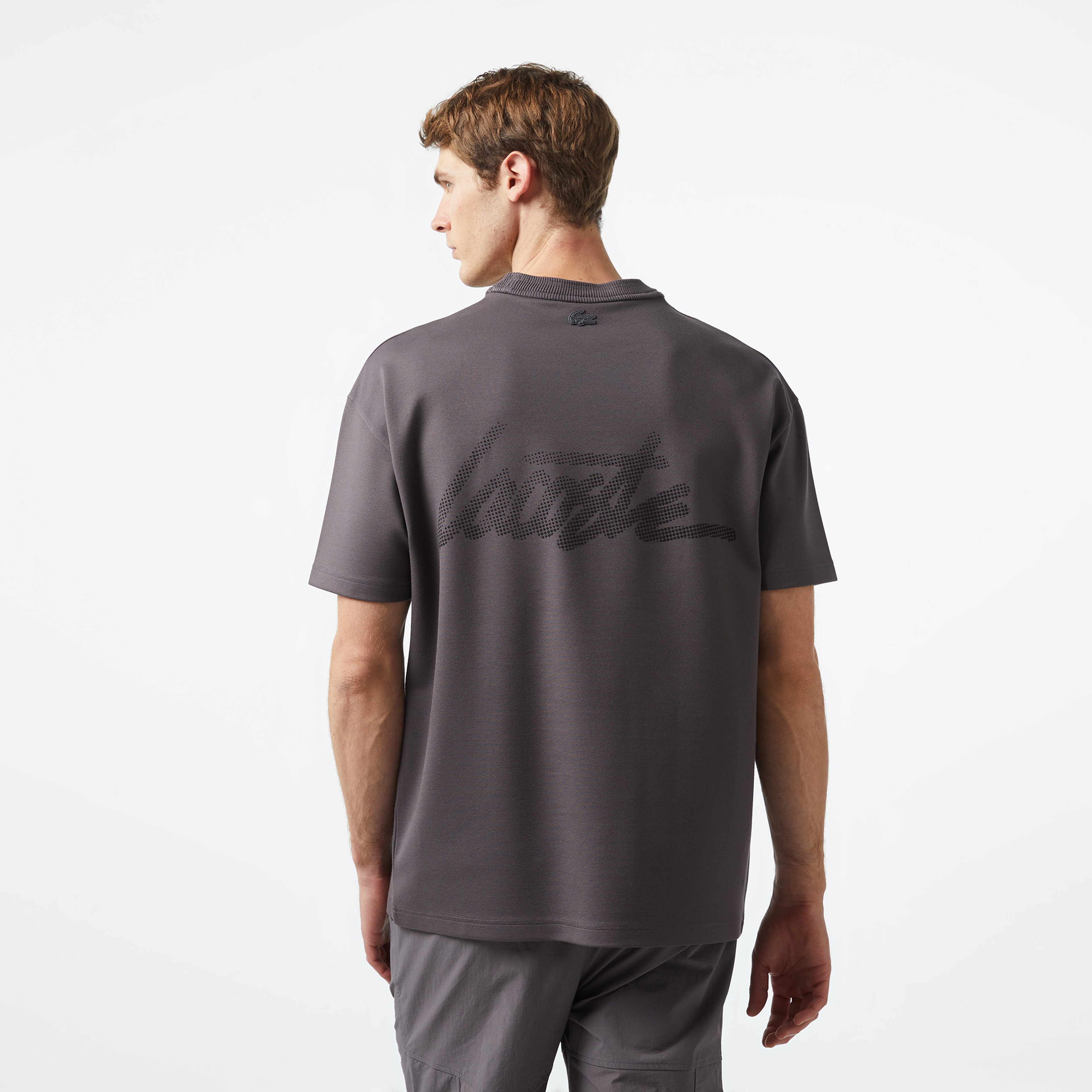 Lacoste x House of SuperStep Erkek Siyah T-Shirt