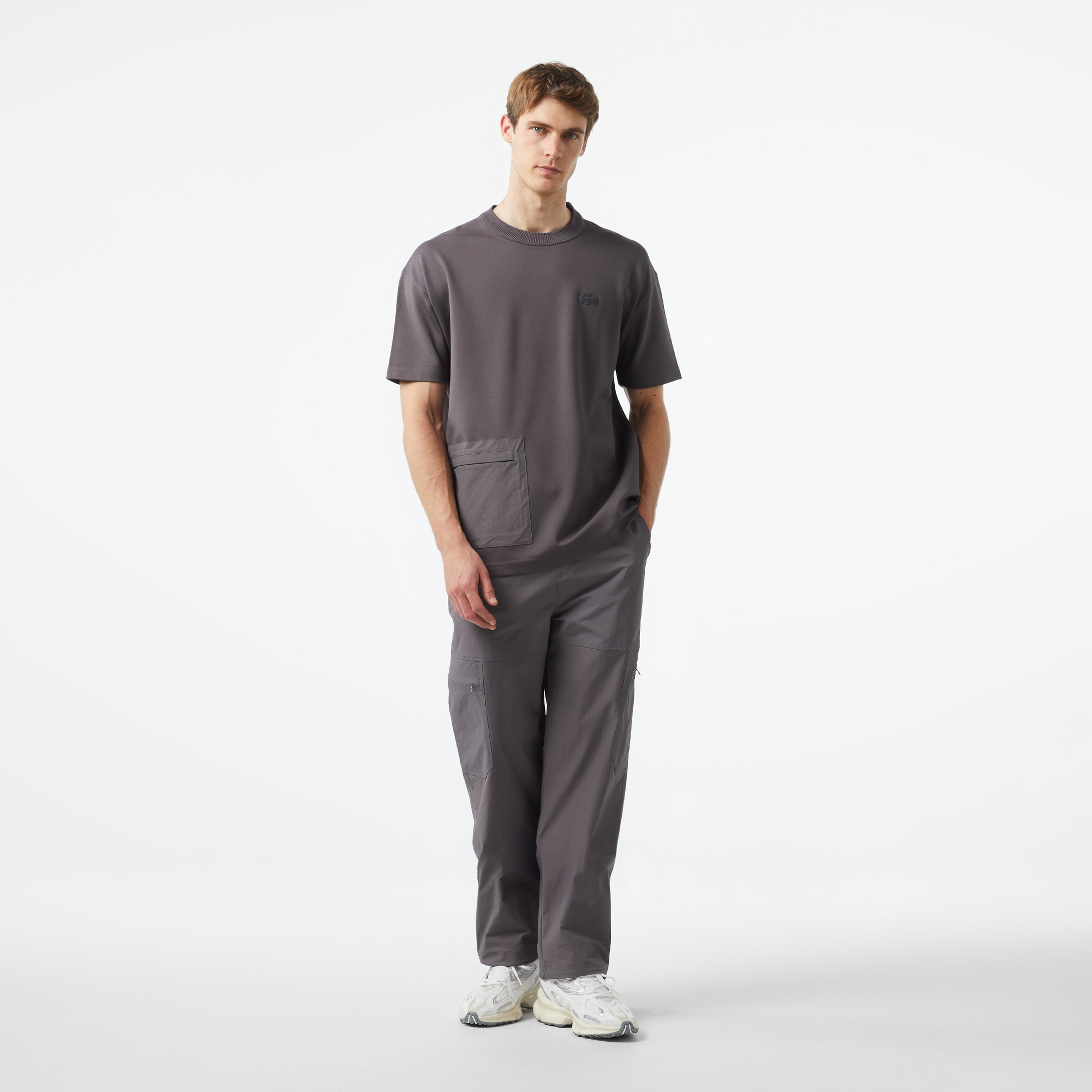 Lacoste x House of SuperStep Erkek Siyah T-Shirt