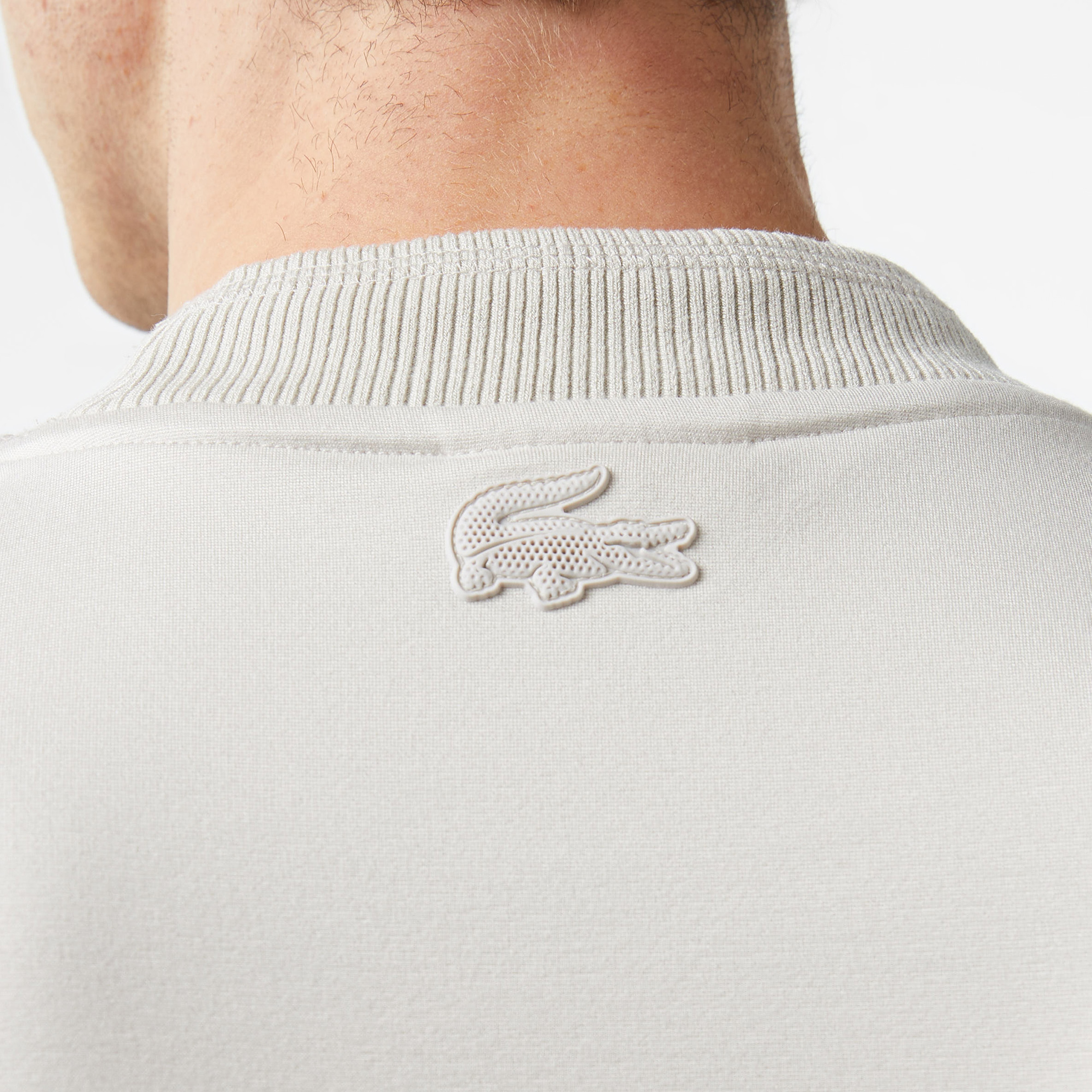 Lacoste x House of SuperStep Erkek Gri T-Shirt