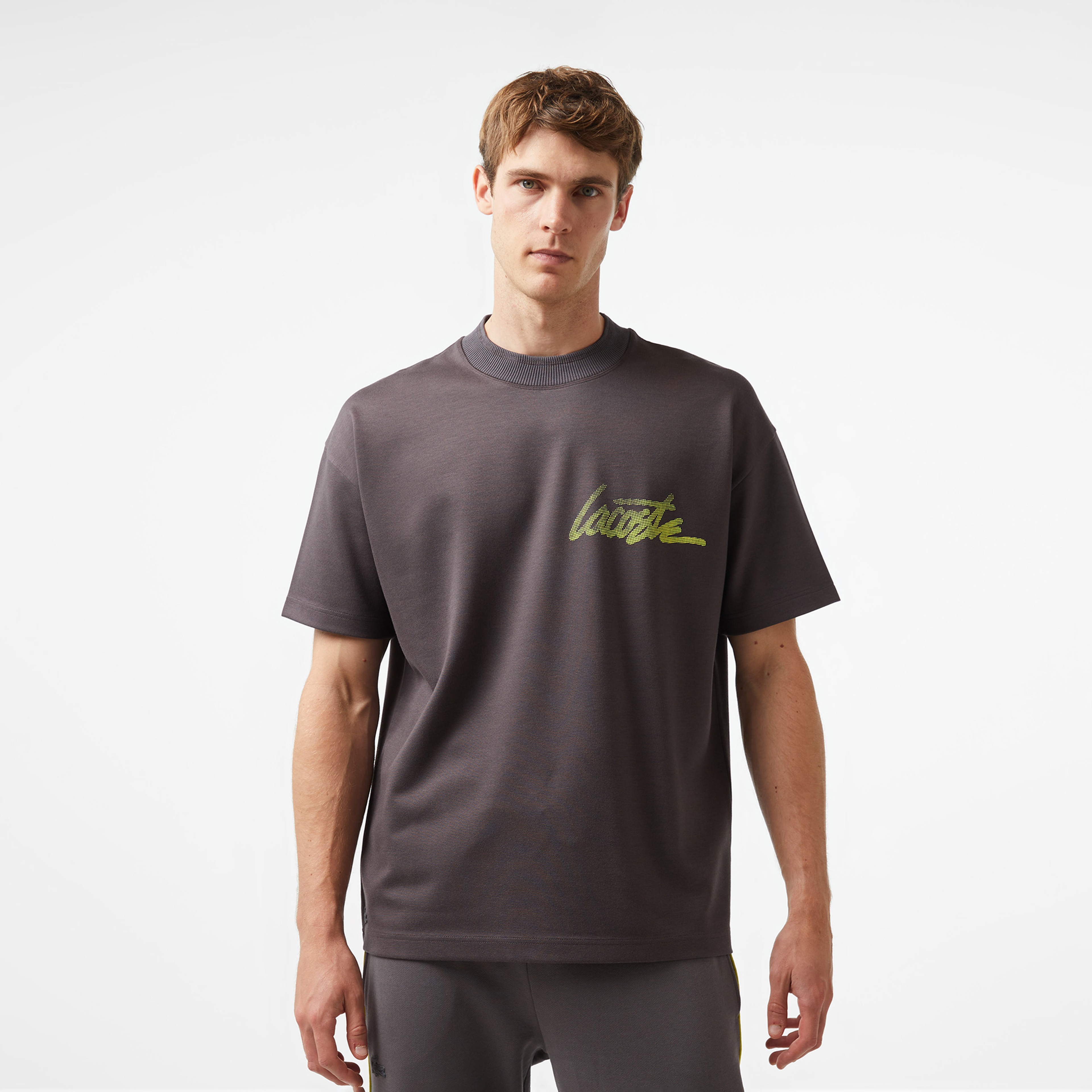 Lacoste x House of SuperStep Erkek Siyah T-Shirt