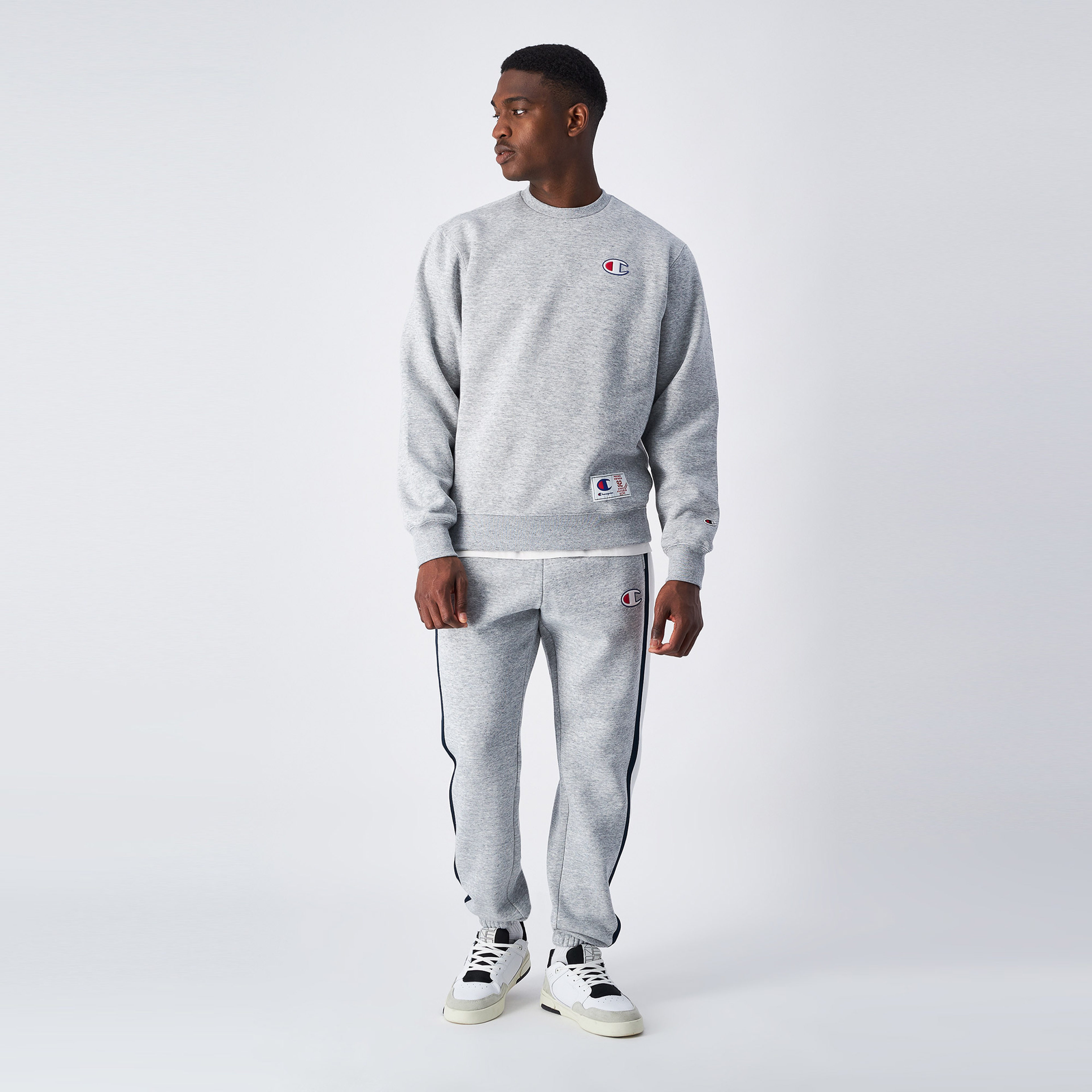 Champion Classic Erkek Gri Sweatshirt