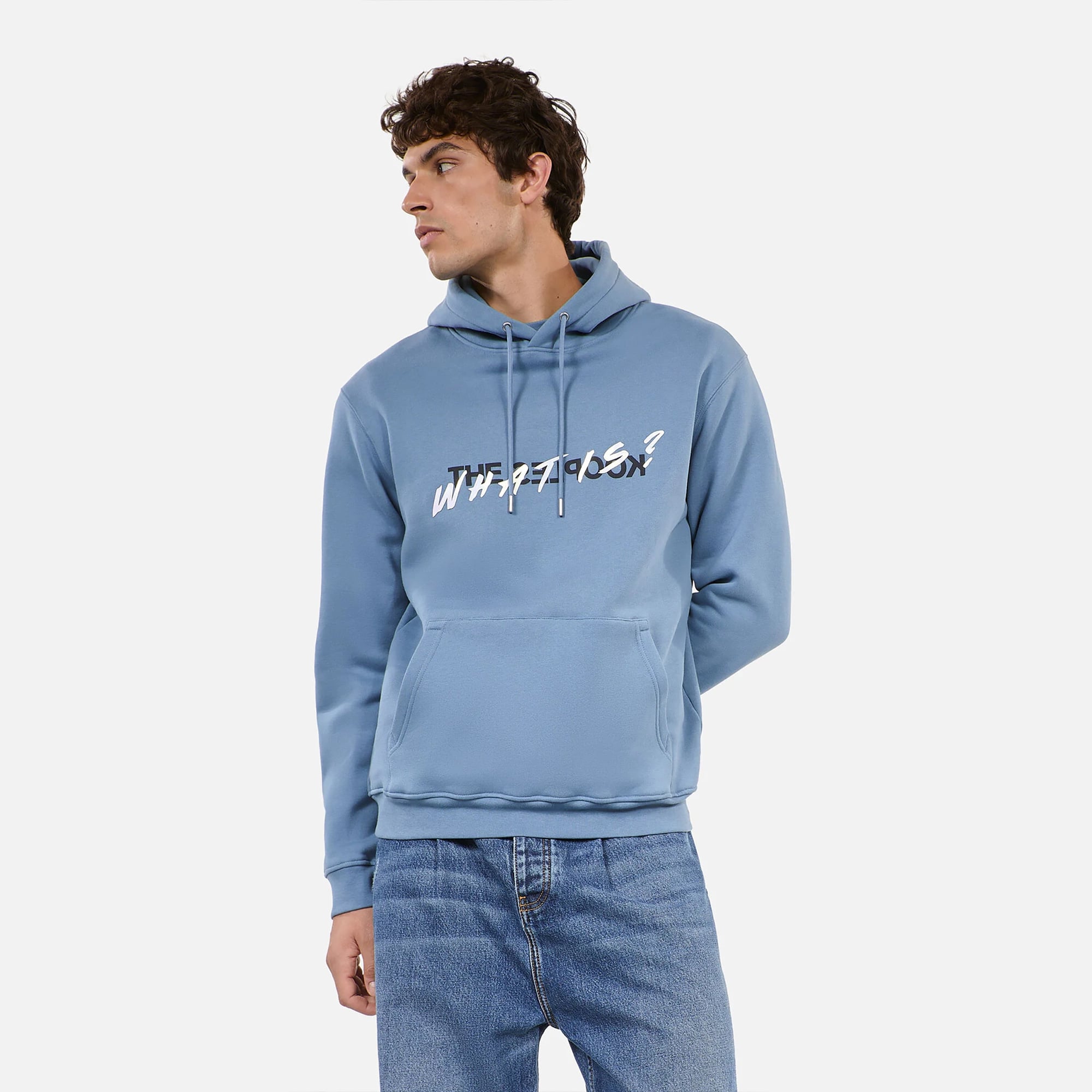 ERKEK MAVİ SWEATSHIRT