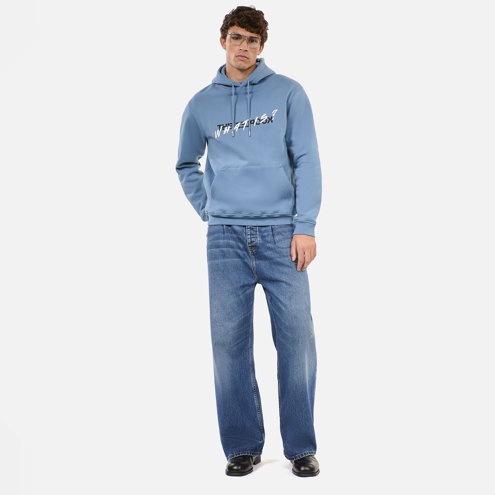 ERKEK MAVİ SWEATSHIRT