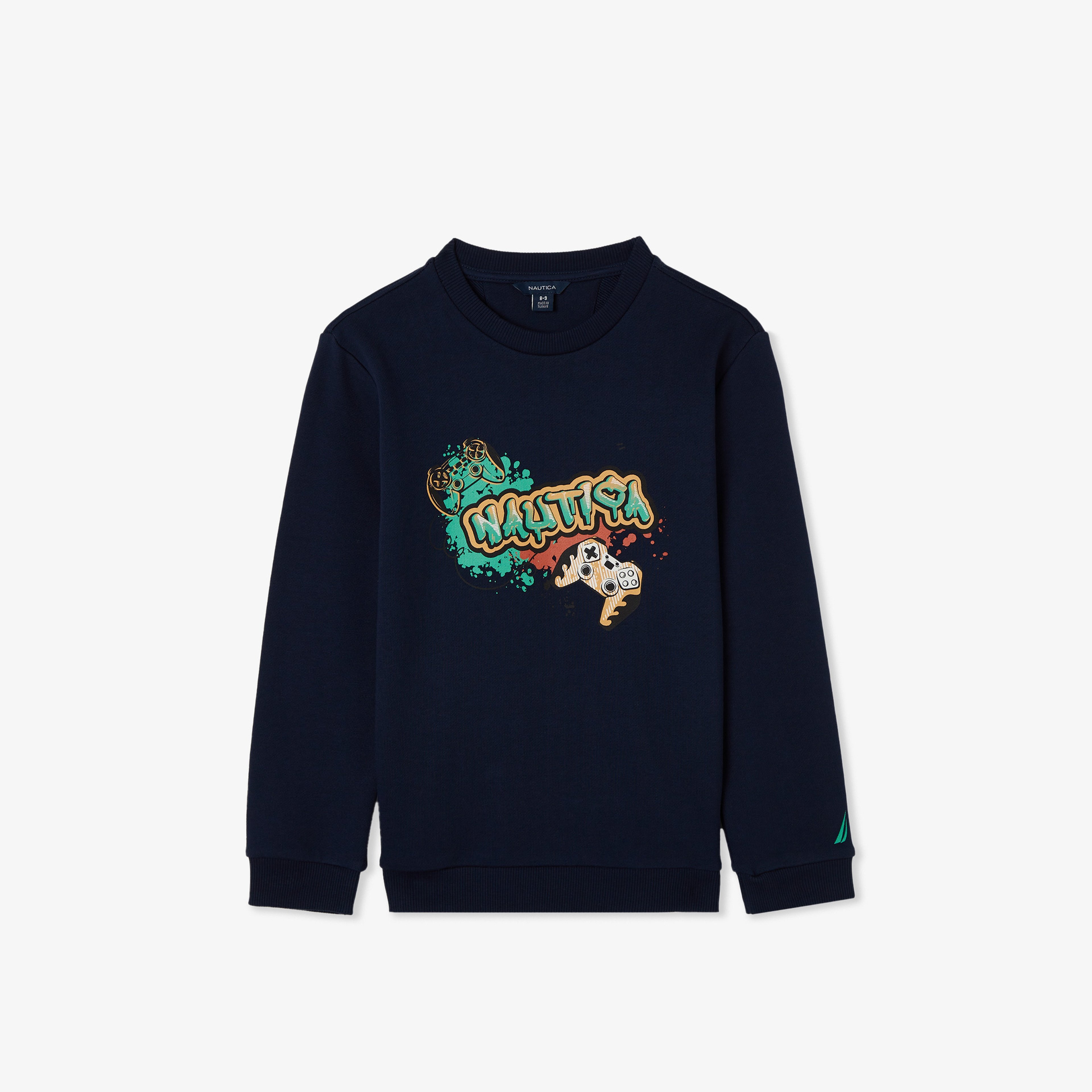 Nautica Knit Active Top Çocuk Lacivert Sweatshirt