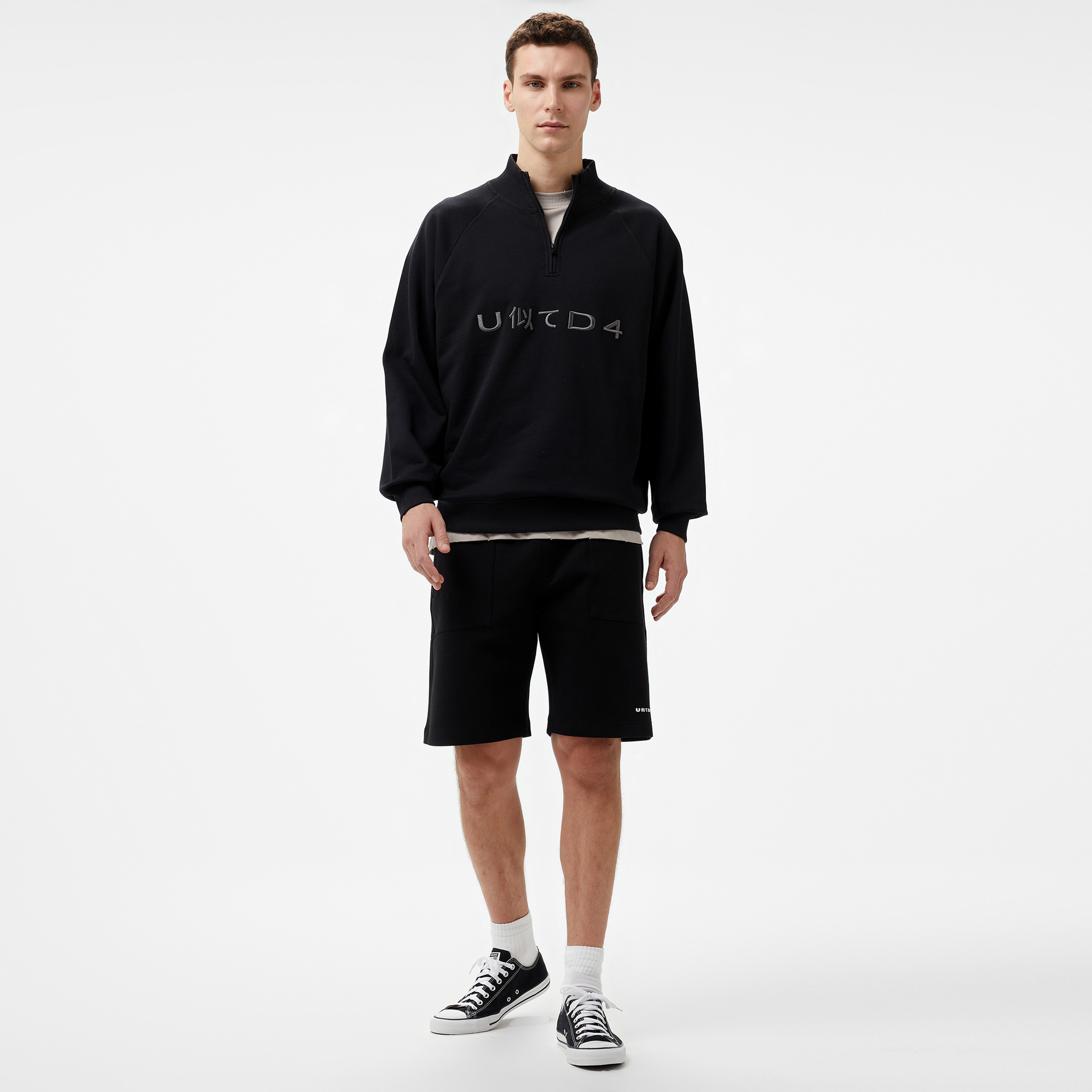 UNITED4 Erkek Siyah Şort