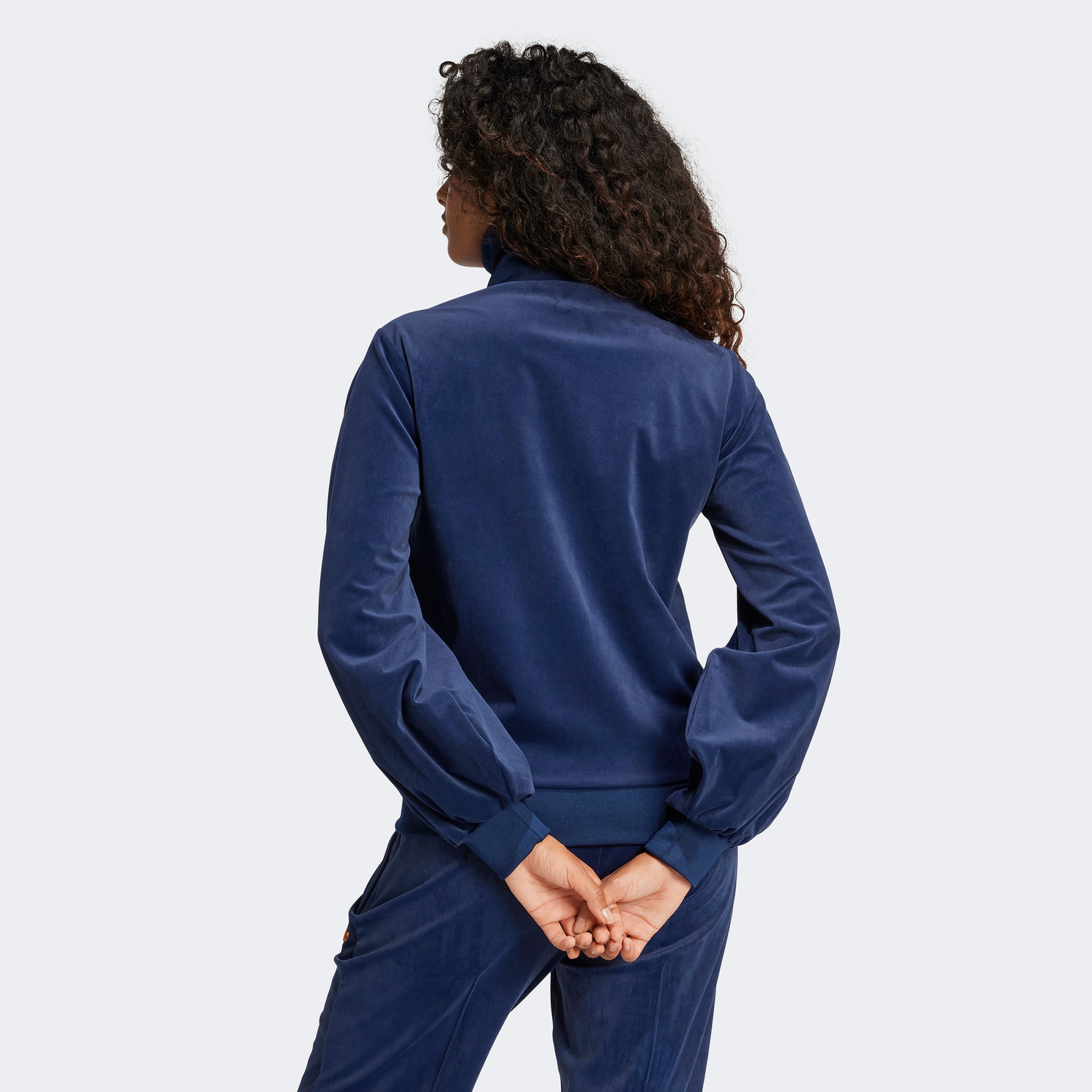 adidas 70S Velour Kadın Günlük Mavi Ceket