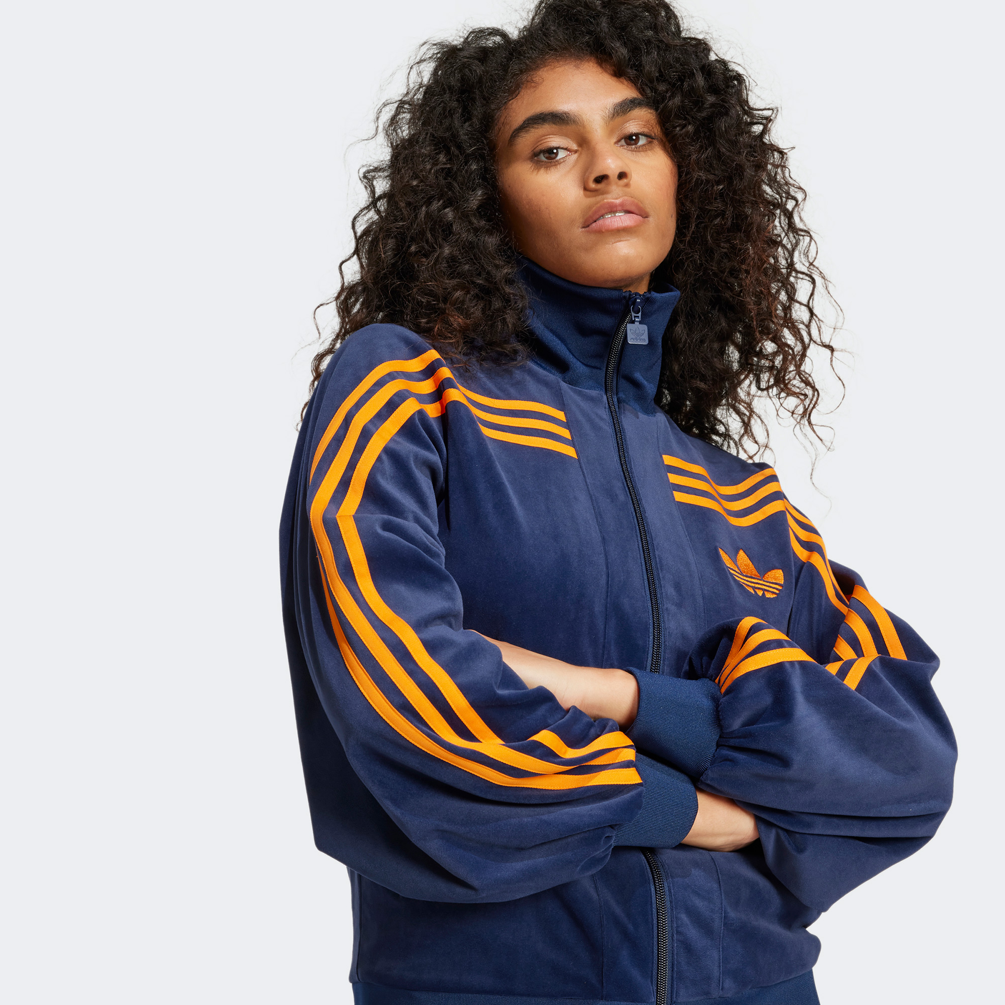 adidas 70S Velour Kadın Günlük Mavi CeketLJN8287| Occasion