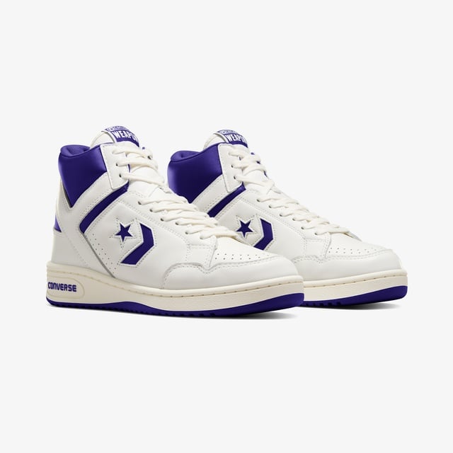 Converse Weapon Unisex Mor Deri Sneaker - Görsel 3