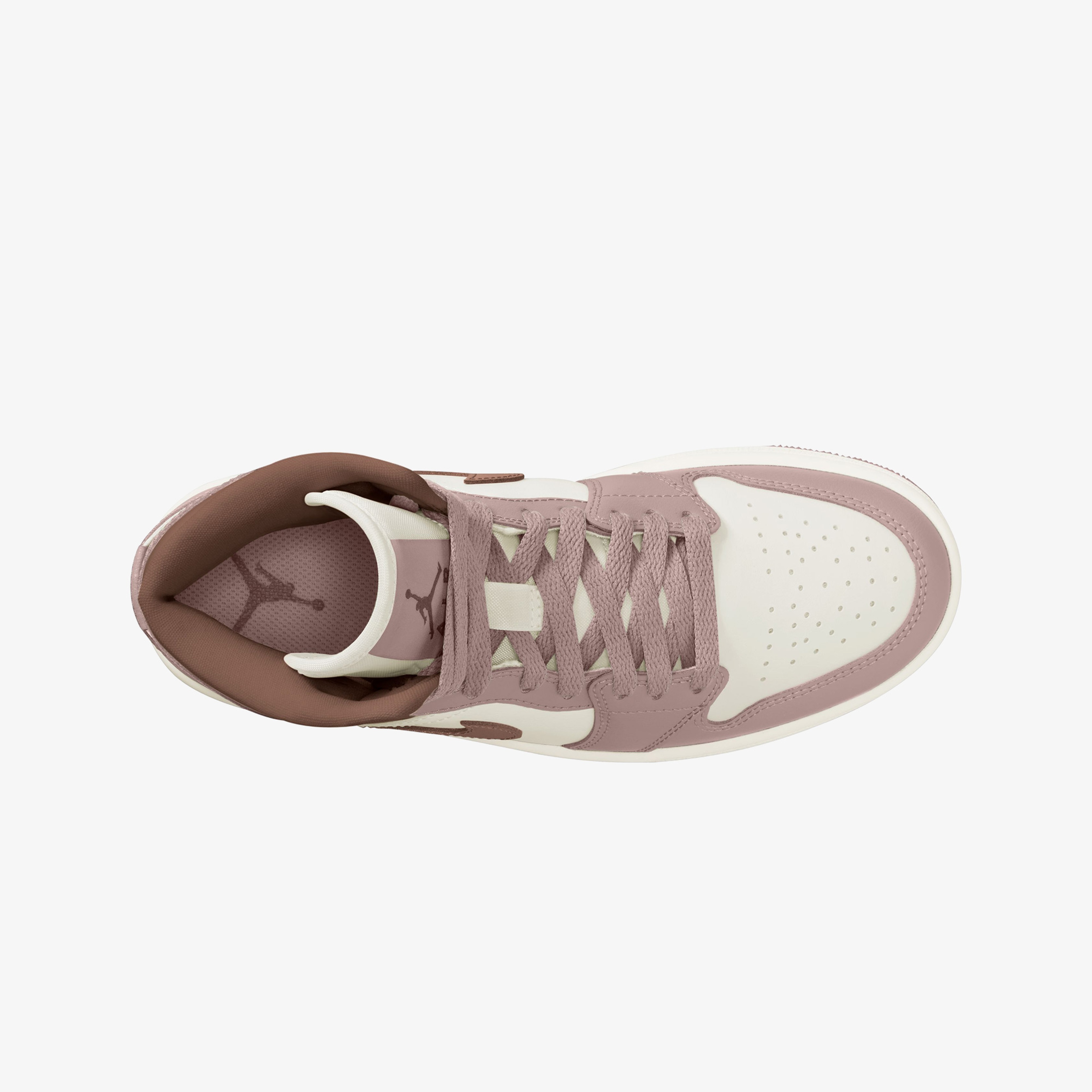 Nike Air Jordan 1 Mid Pink Sail Kadın Pembe/Beyaz Sneaker