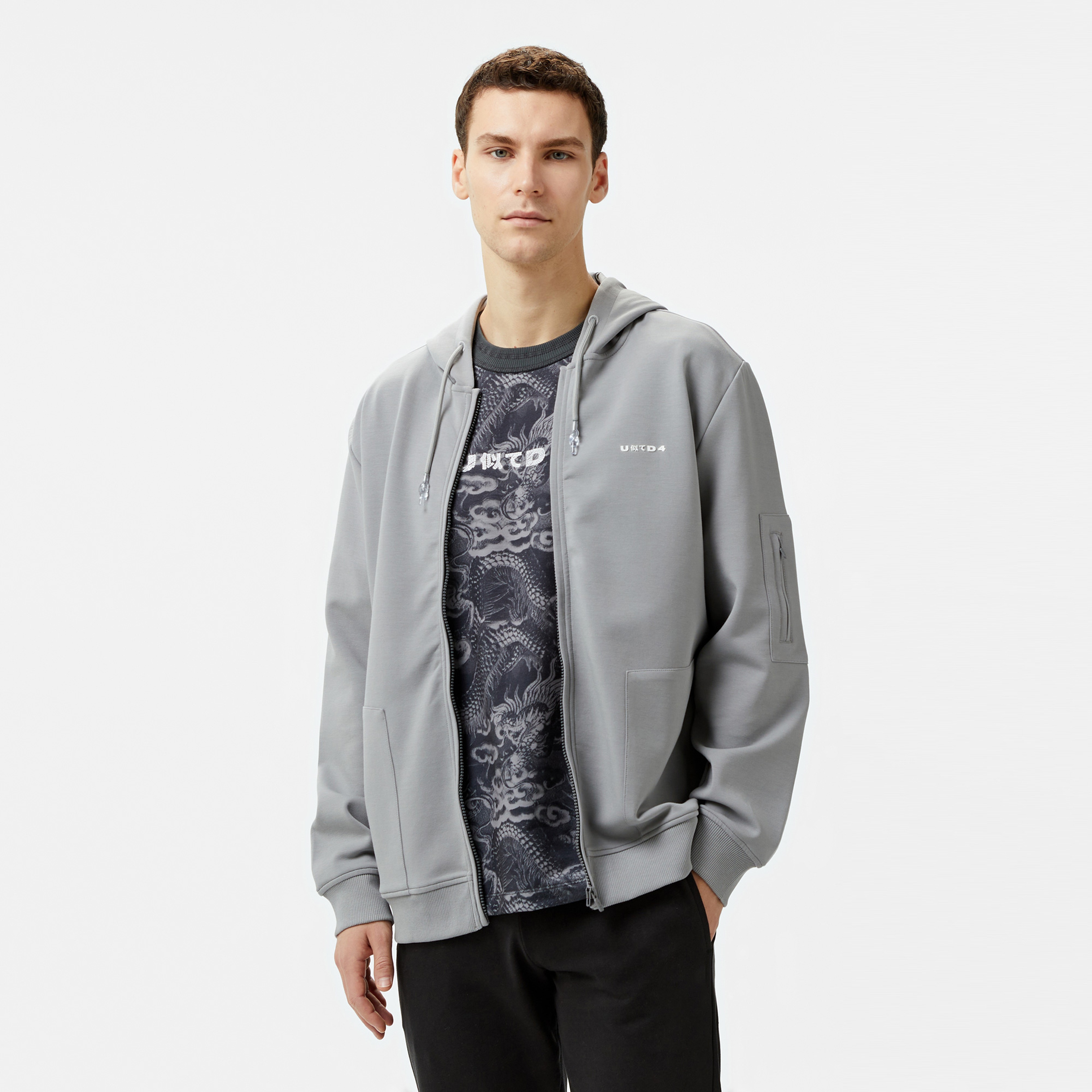 UNITED4 Erkek Gri Sweatshirt