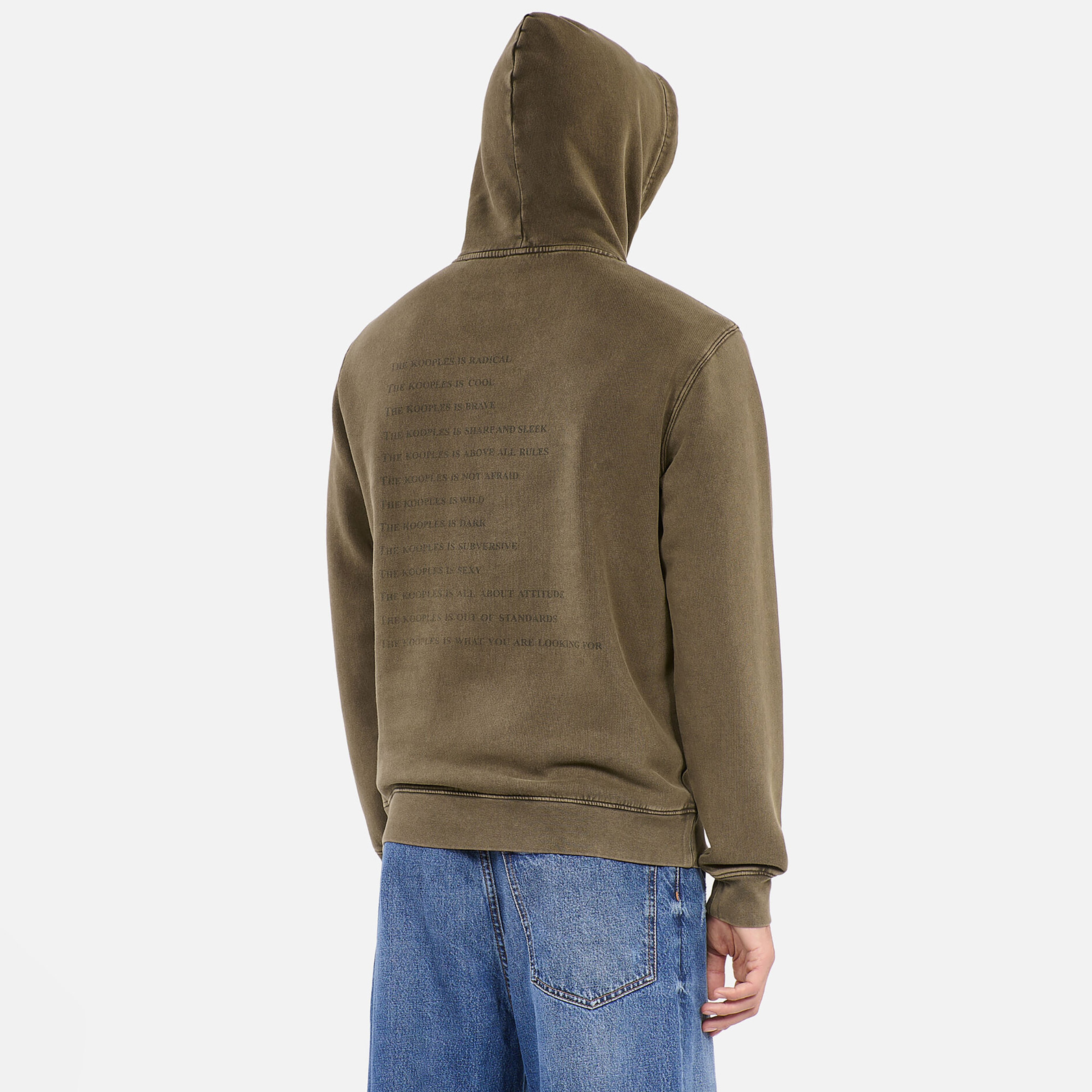 The Kooples Classic Erkek Haki Sweatshirt