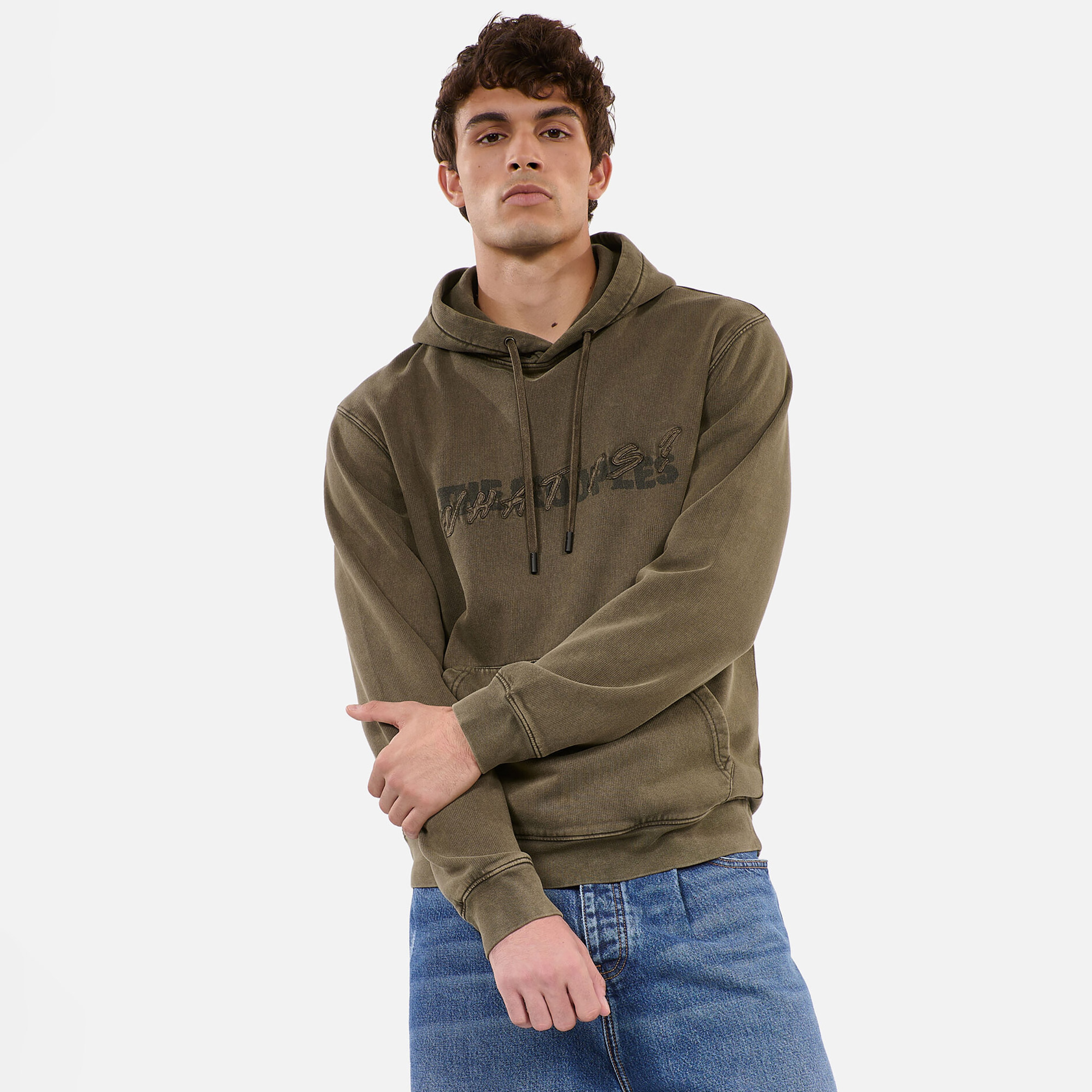 The Kooples Classic Erkek Haki Sweatshirt