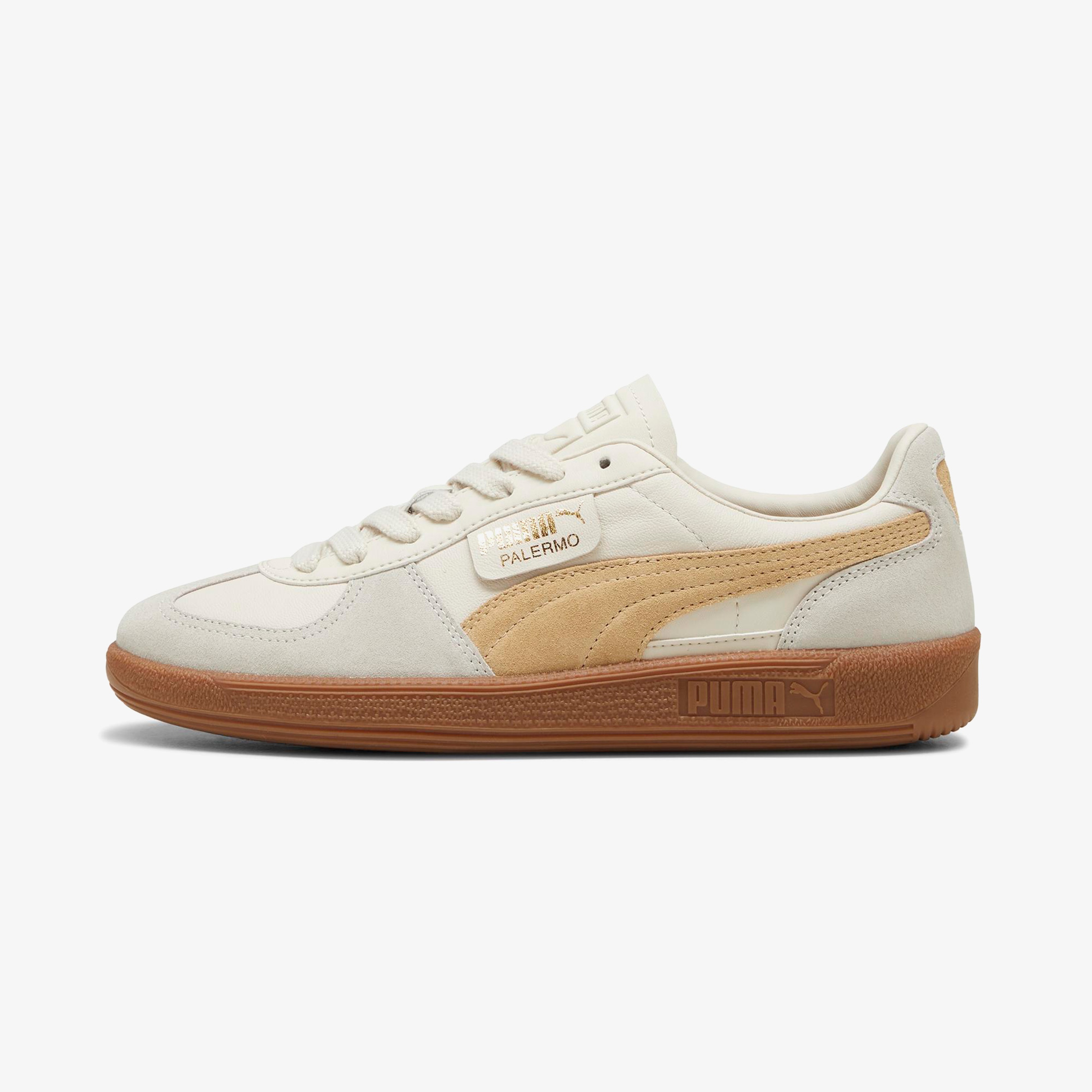 Puma Palermo Leather Unisex Krem Spor Ayakkabı