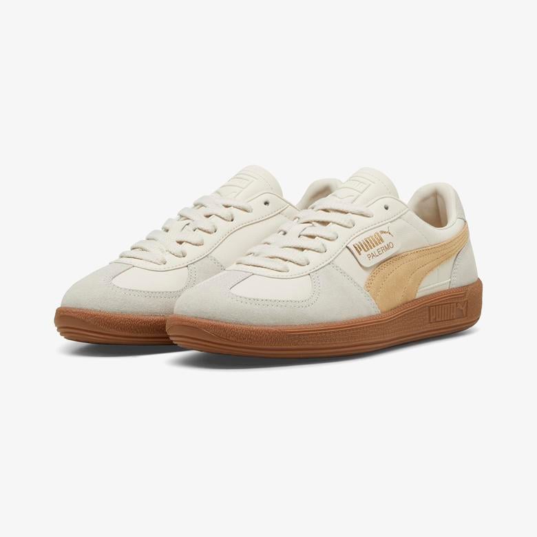 Puma Palermo Leather Unisex Krem Spor Ayakkabı