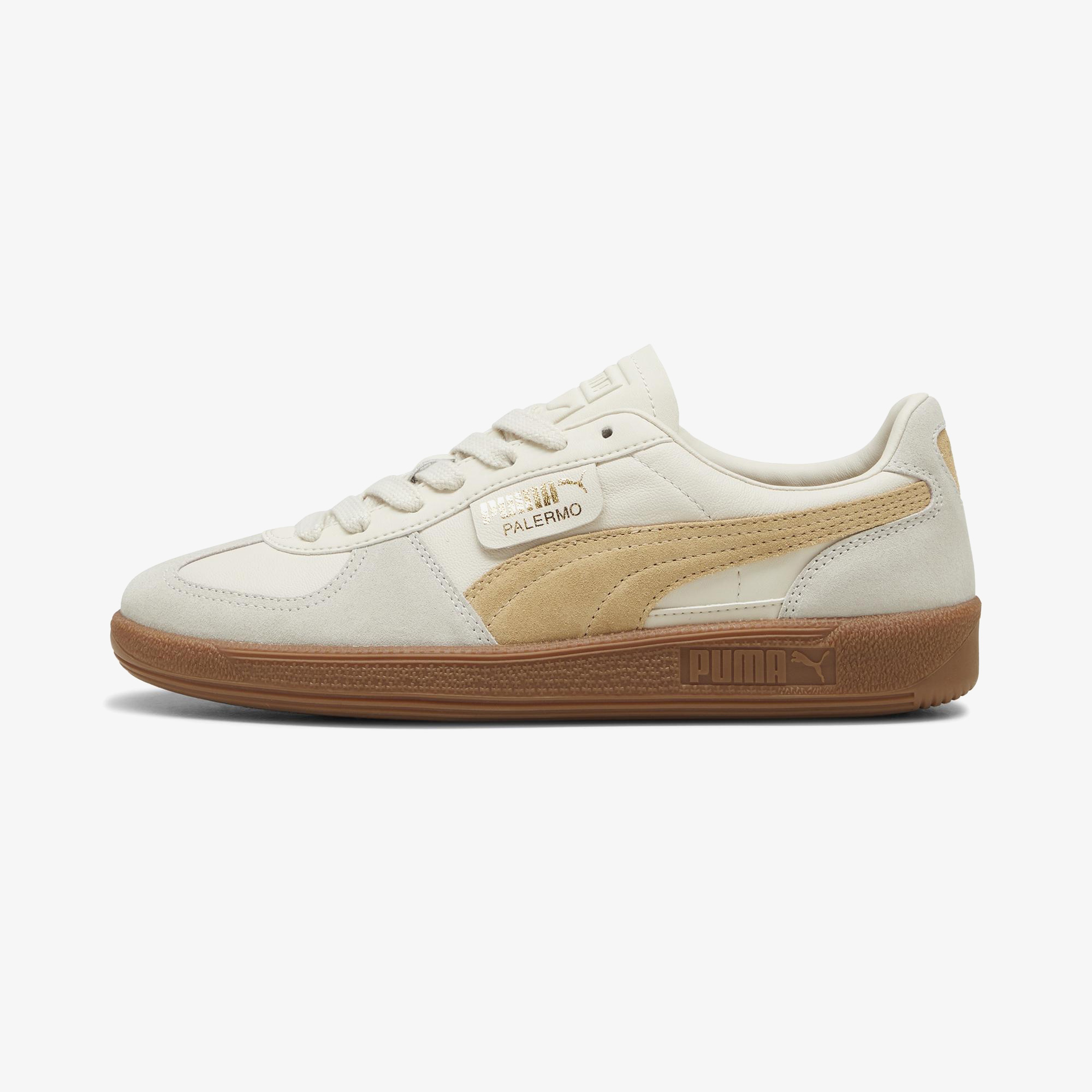 Puma Palermo Leather Unisex Krem Spor Ayakkabı