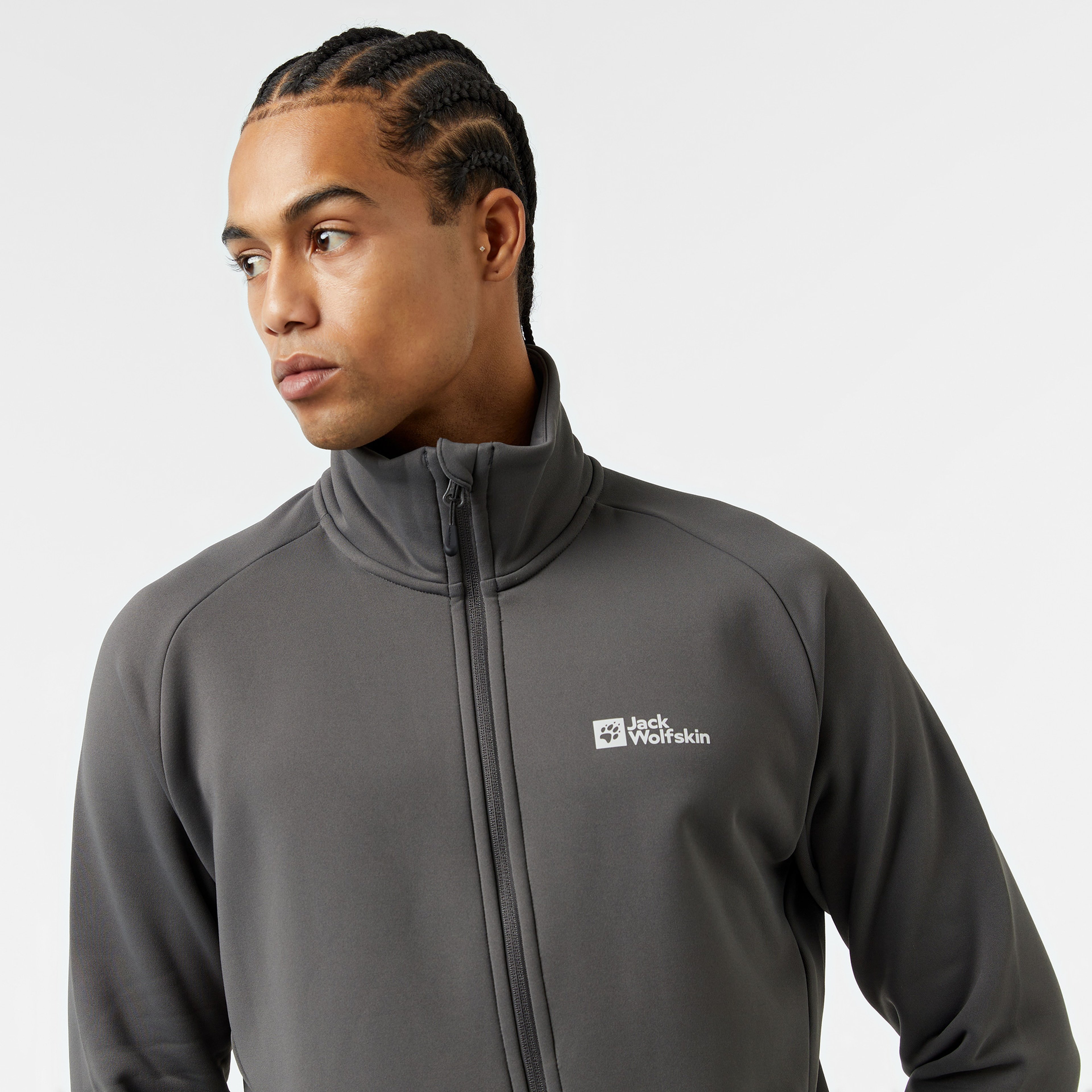 Jack Wolfskin Baiselberg Fz Erkek Gri Ceket