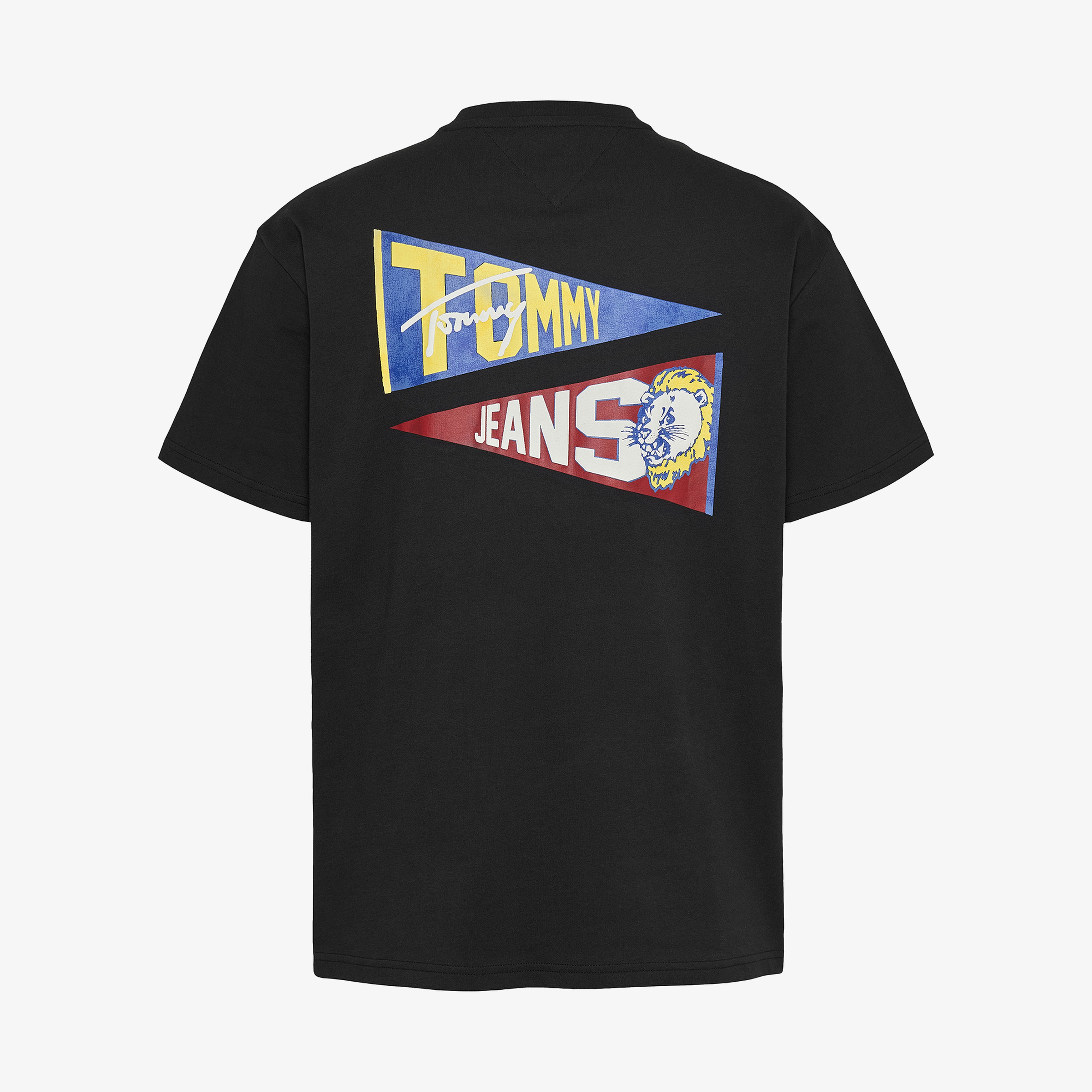 Tommy Hilfiger Tjm Rlx Uni Flag Tiger Erkek Siyah T-Shirt