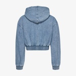 Tommy Hilfiger Tjw Denim Cropped Kadın Mavi Hoodie