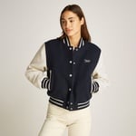 Tommy Hilfiger Tjw Wool Varsity Ext Kadın Mavi Ceket