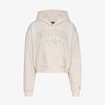 Tommy Hilfiger Tjw Boxy Crp Gmd Varsity Kadın Beyaz Hoodie
