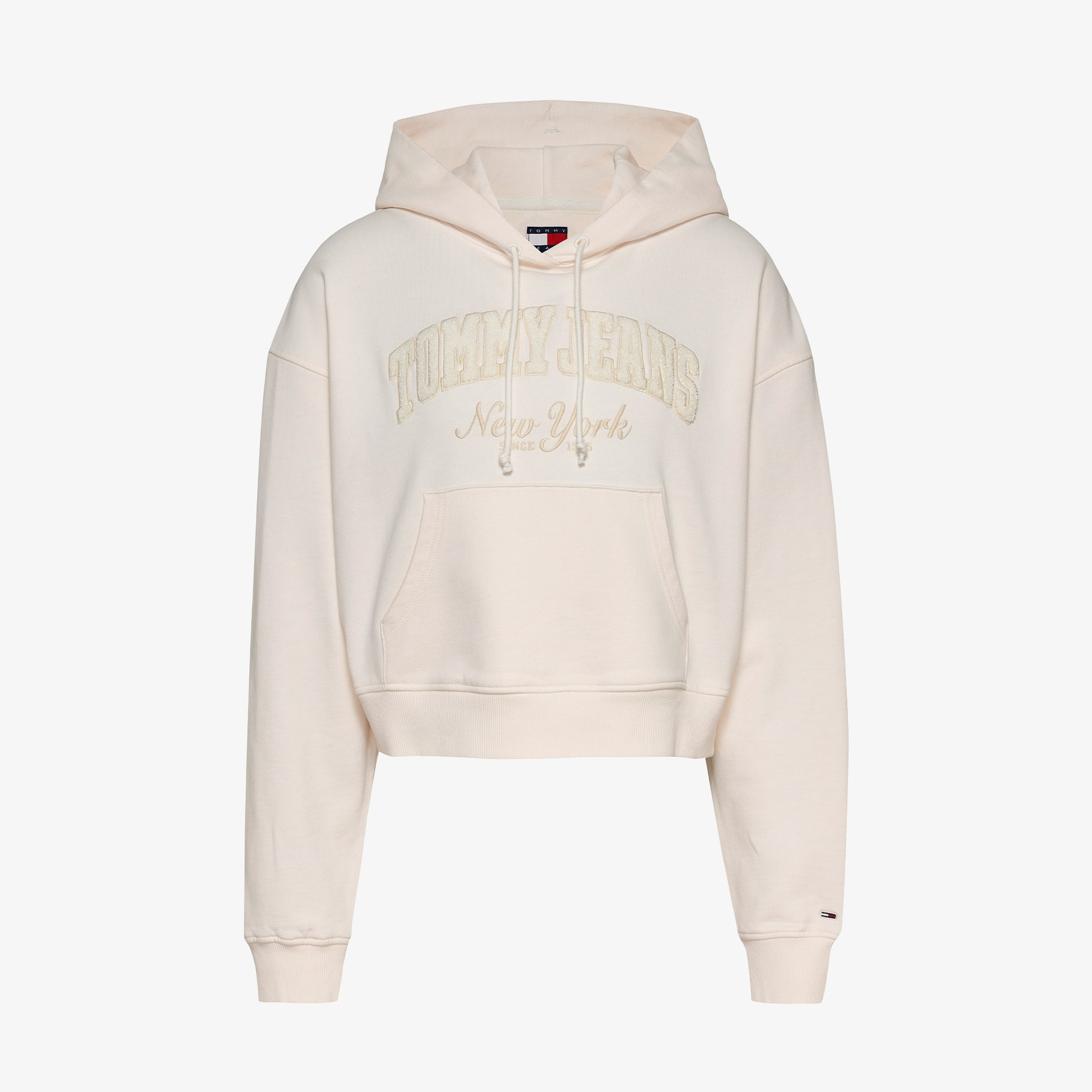 Tommy Hilfiger Tjw Boxy Crp Gmd Varsity Kadın Beyaz Hoodie