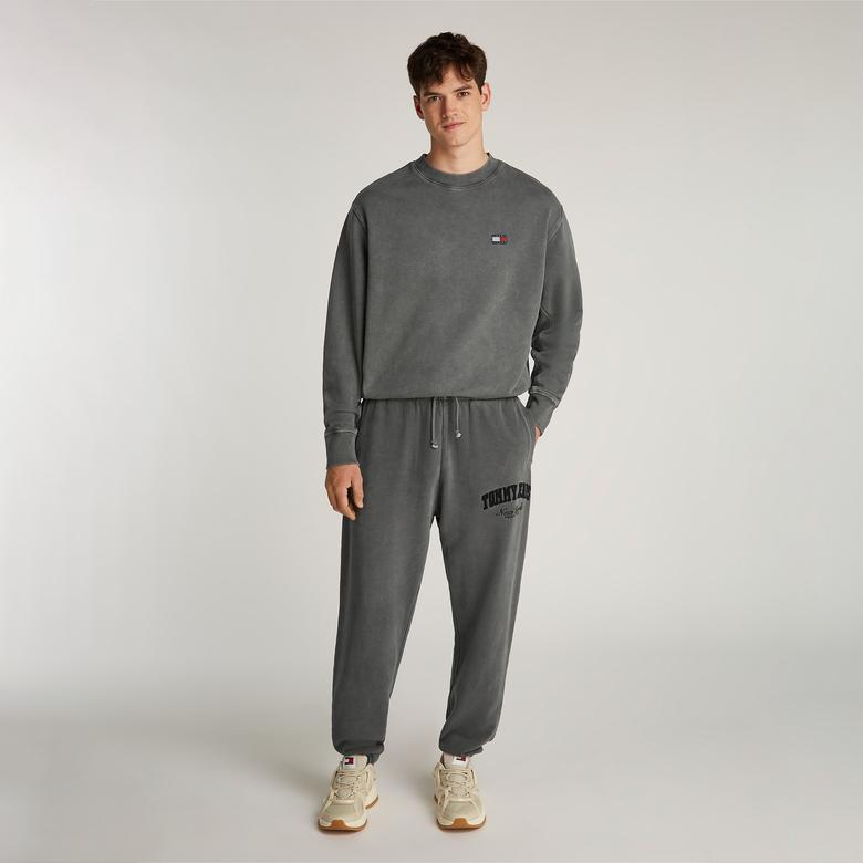 Tommy Hilfiger Tjm Rlx Vintage Varsity Erkek Siyah Eşofman Altı